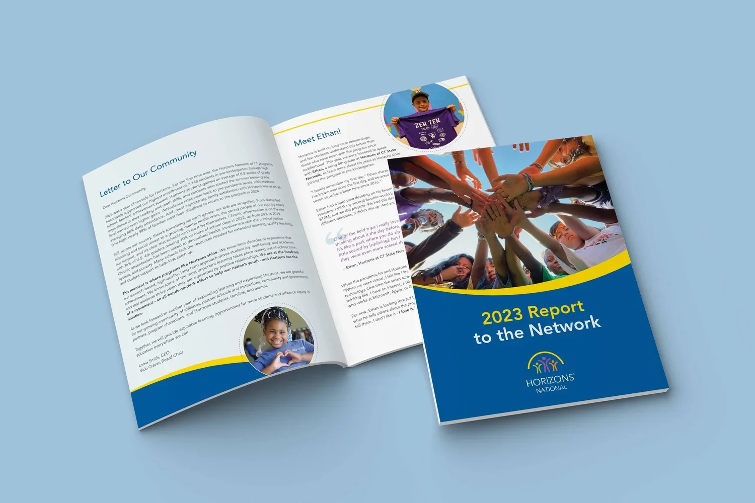 Annual Report Design for Horizons
