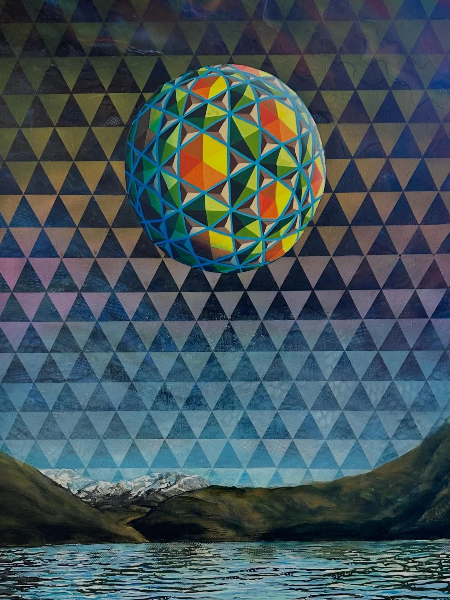 Sold: Sphere over Wanaka. This one was  hard one to part with. Definitely one of my favourite pieces, but needs must. Thank you to everyone who has supported me over the years as my art has become my full time profession. I still work as a DJ and pro