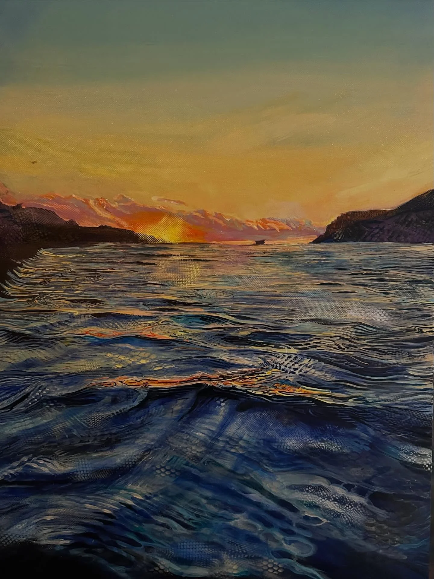 Progress update. What have I done since the last post? Ummm&hellip; added layers, washes, highlights, shading, details, patterns, the sunset and landscape. What&rsquo;s still to be done? Repeat the list above maybe? I honestly don&rsquo;t know right 
