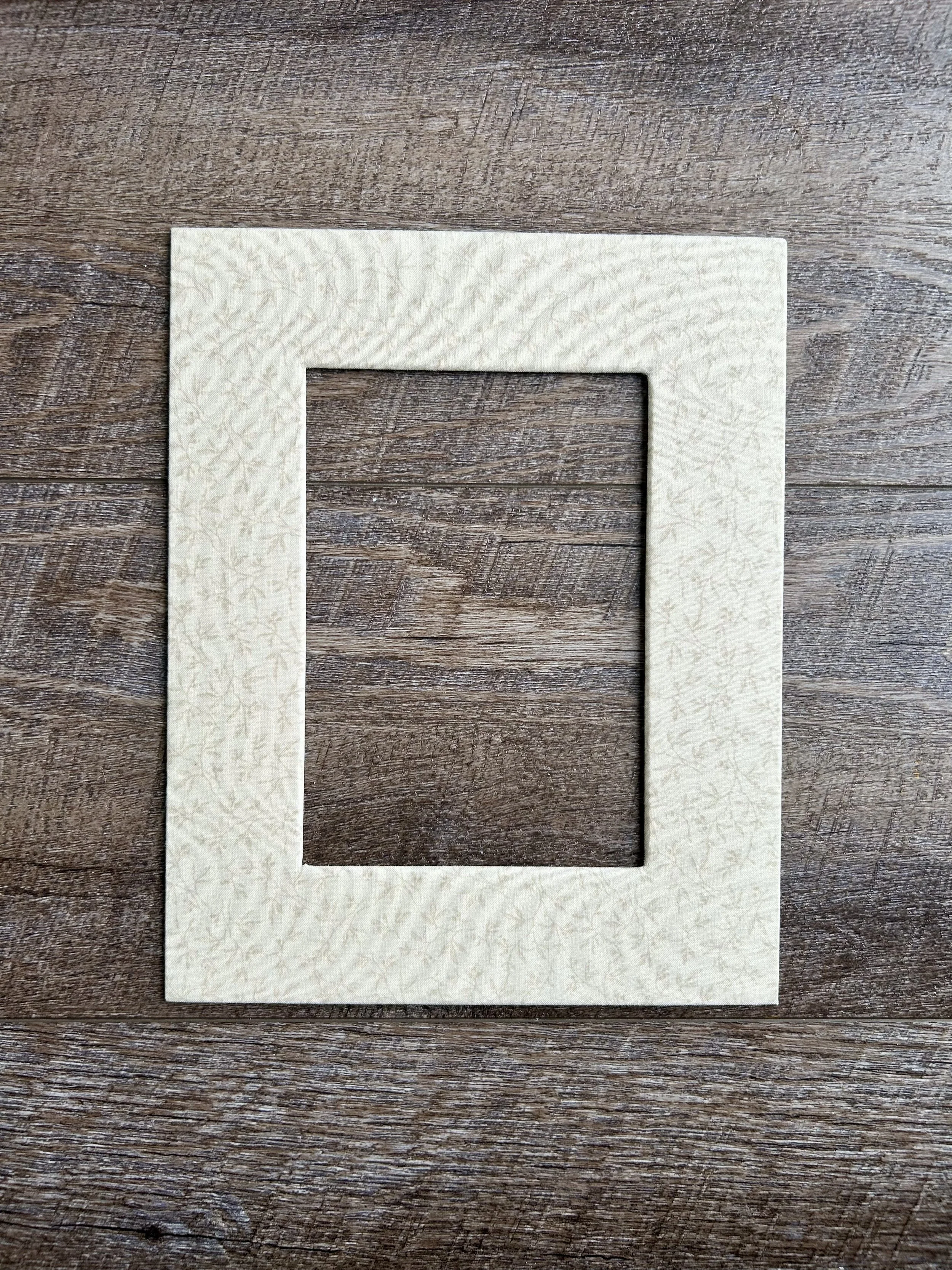 Neutral Floral Fabric Photo Mat