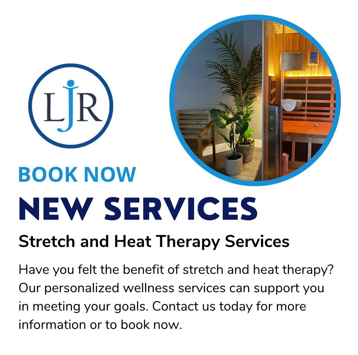 Are you interested in enhancing or adding your wellness routine? Want to experience the benefits of 1:1 stretching or infrared heat therapy? Well, we have an answer for you! 

We have launched two (2) new services 1:1 stretch therapy and heat therapy