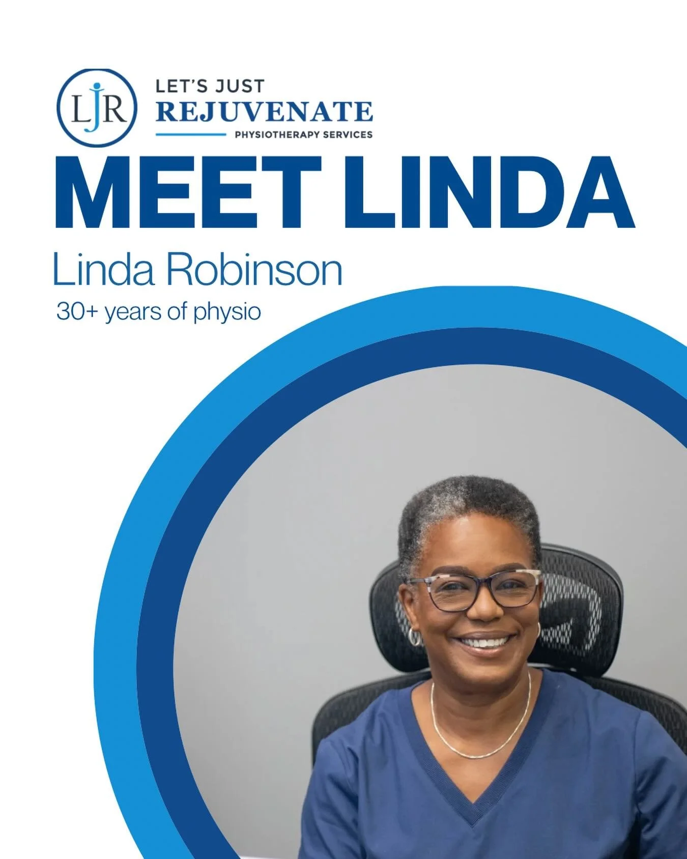 Meet the owner and heart behind LJR Physiotherapy! ✨

Linda Robinson Edwin, a Physiotherapist with over 30 years of experience, has provided clients with dedicated, personalized care throughout her career. Her dedication and vision for patient-centre