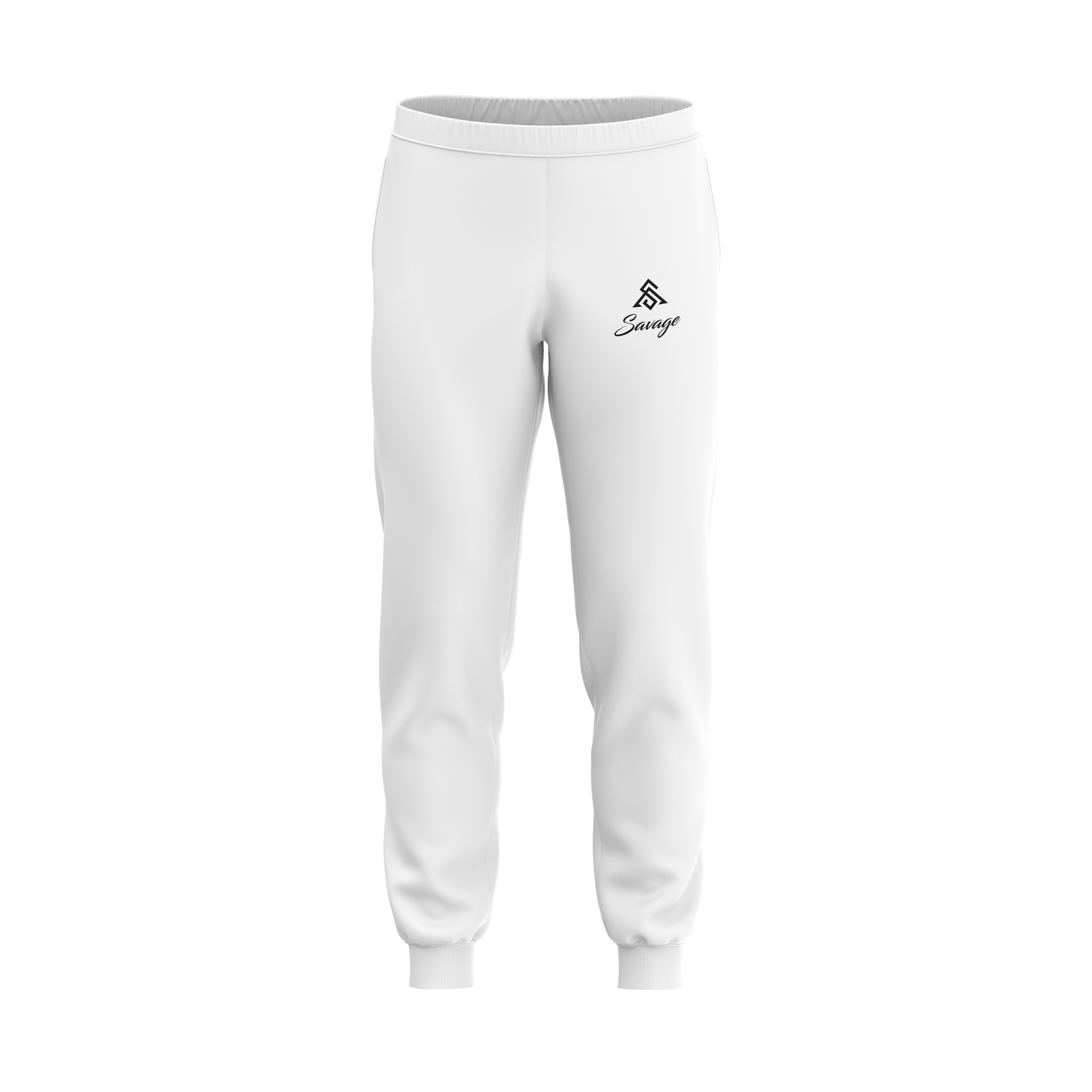 Savage White Joggers