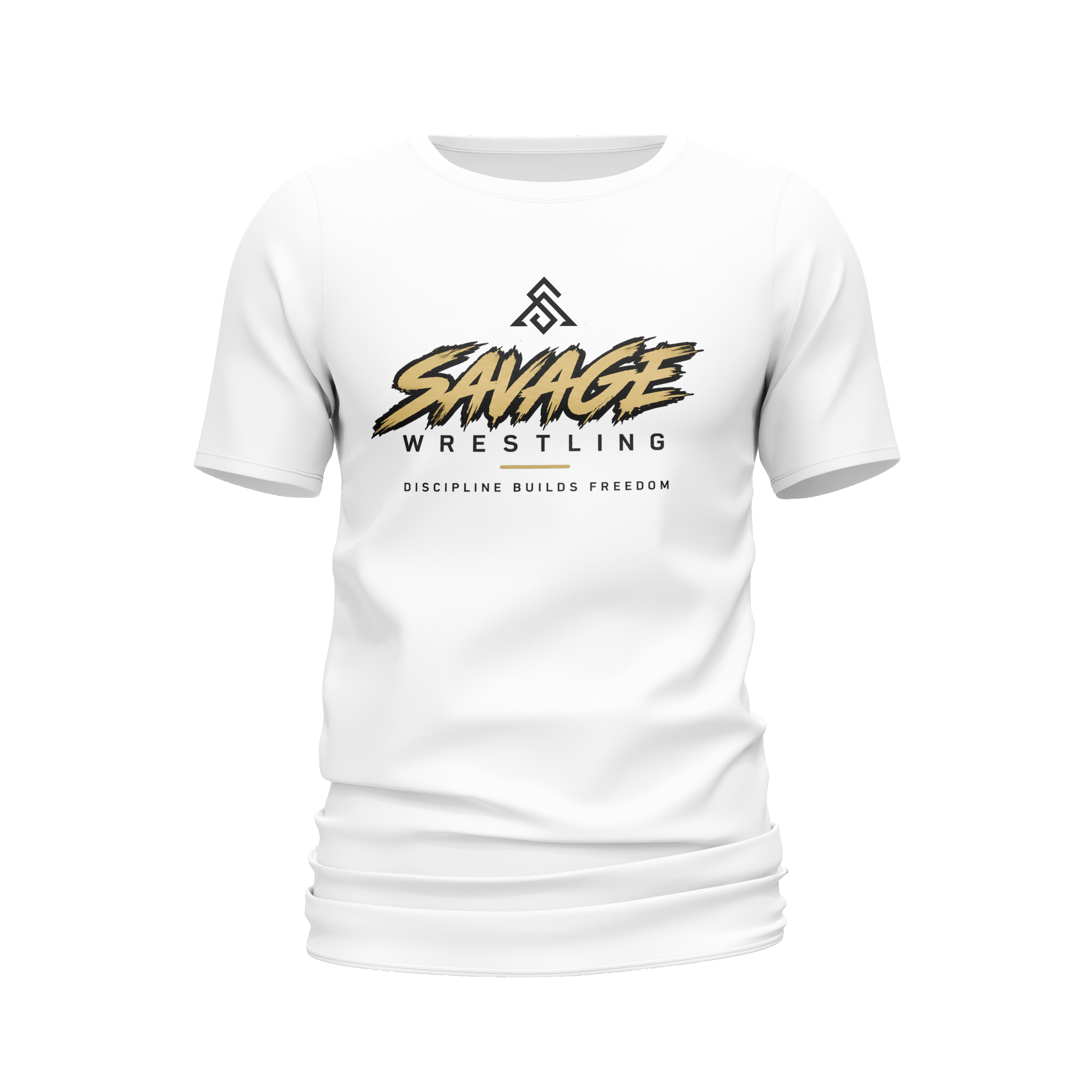 Savage White Discipline Builds Freedom T-Shirt