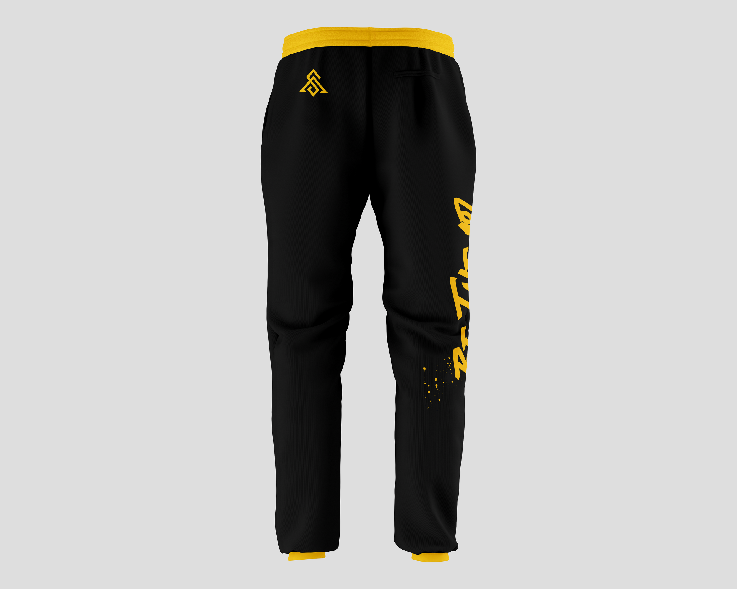 RDW Black & Gold Splatter Joggers — Savage Apparel