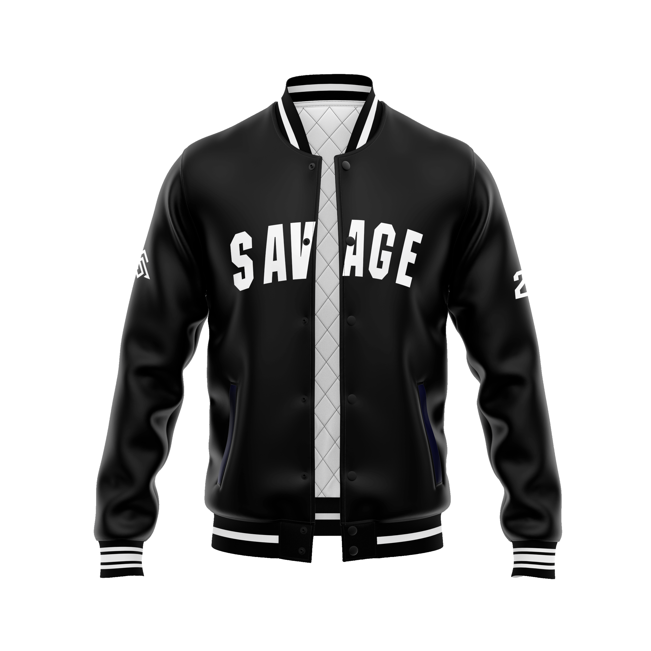 Savage Black Bomber Jacket