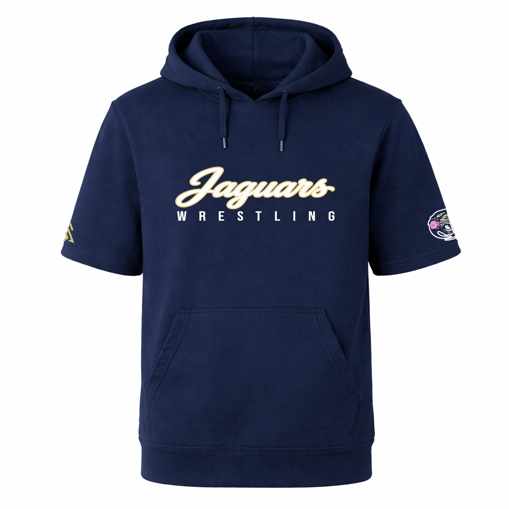 AHA Ladys Navy Half Sleeve Hoodie (Front) copy.png