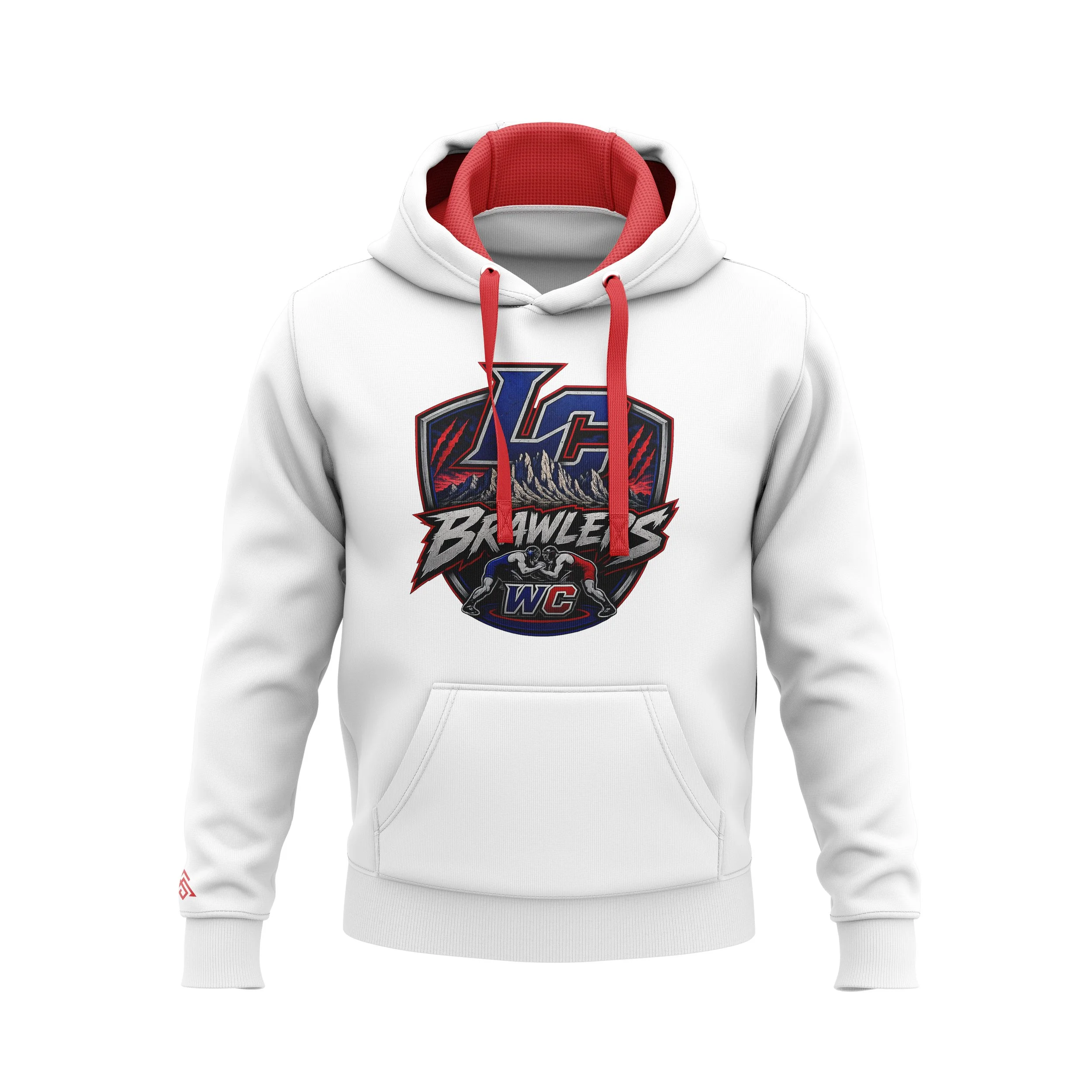 White LC Brawlers Hoodie