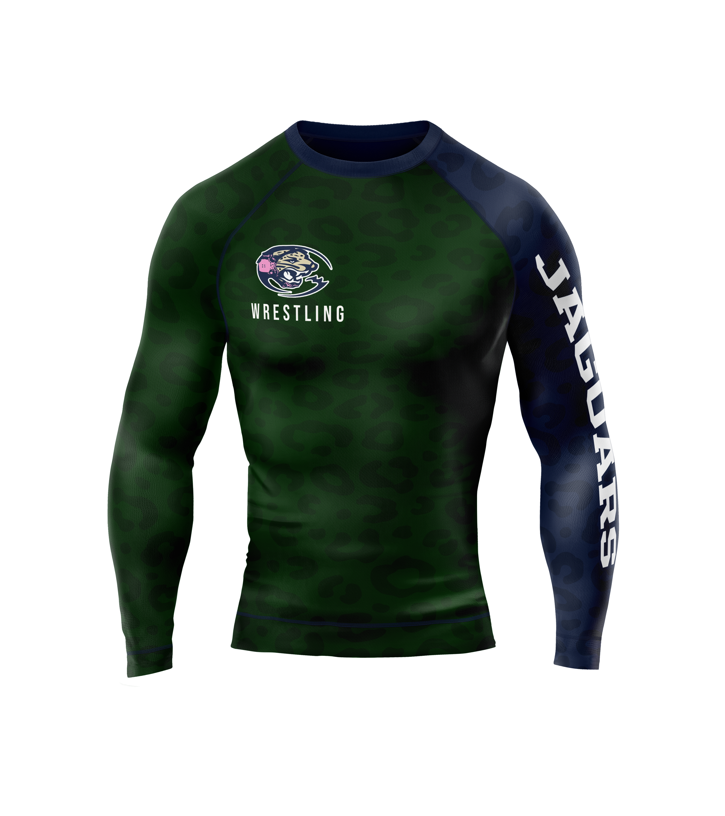 AHA Womens Green Long Sleeve Compression T-Shirt (Front View) copy.png