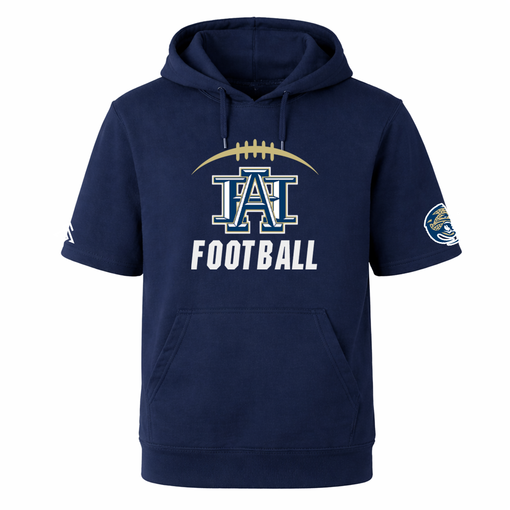 AHA Football Navy Half Sleeve Hoodie (Front) copy.png