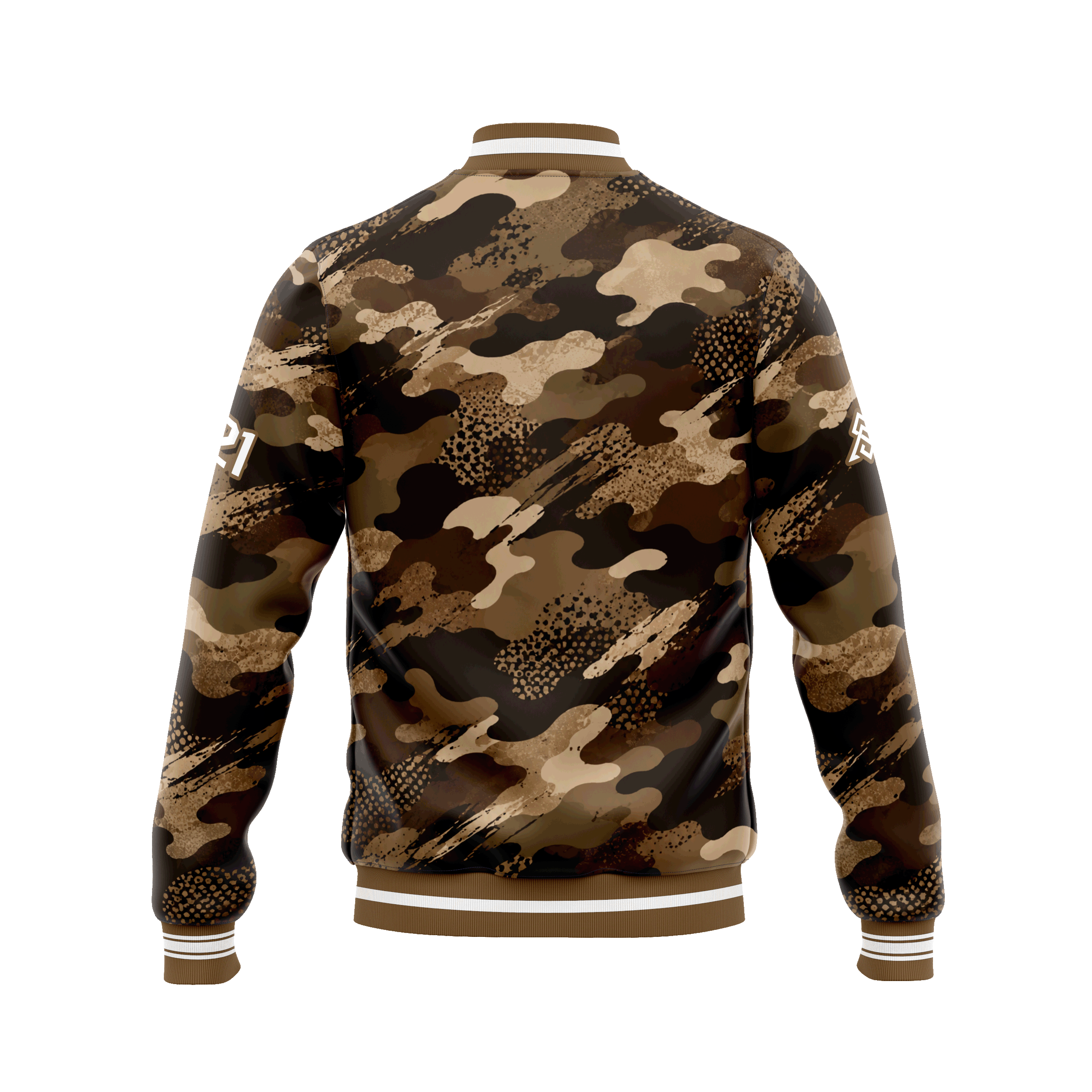 Satin Brown Camo Bomber (Back View) copy 2.gif