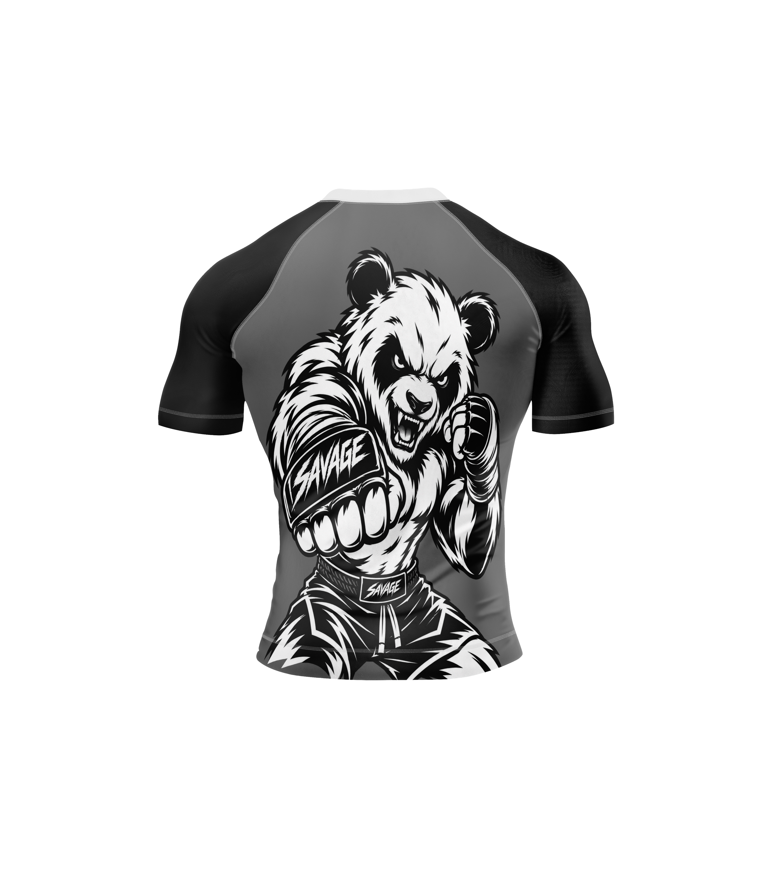 Savage Fighting Panda Compression T-Shirt (Back View) copy.png