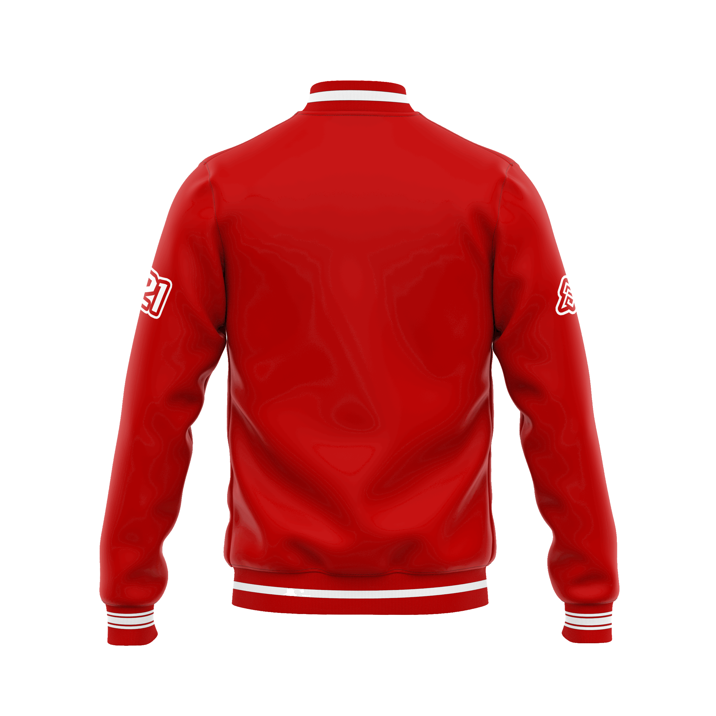 Satin Varsity Red Bomber (Back View) copy 2.gif