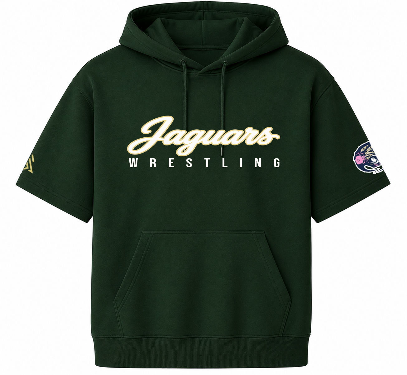 Atrisco Ladies Green Half Sleeve Hoodie