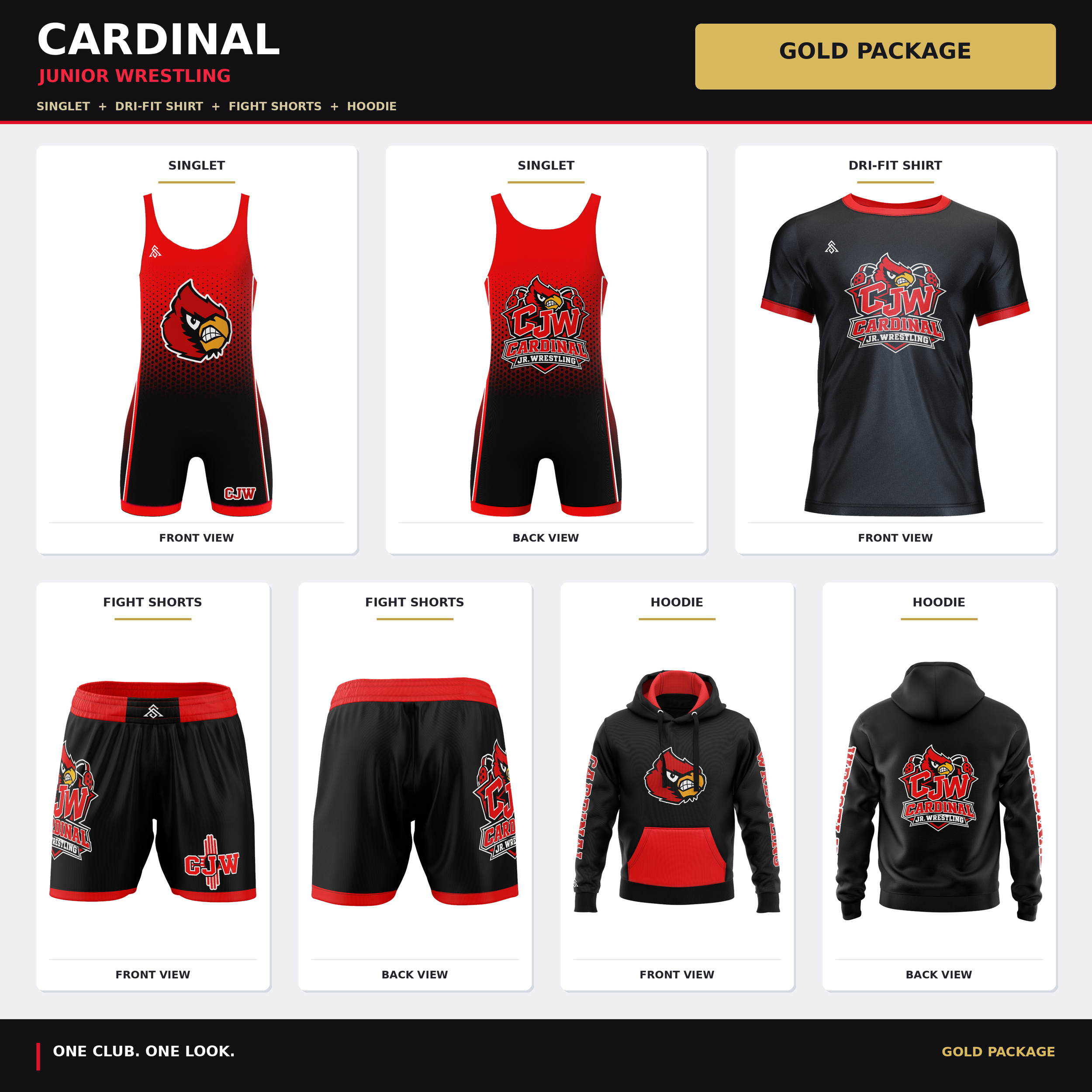 Cardinal Wrestling Gold Package
