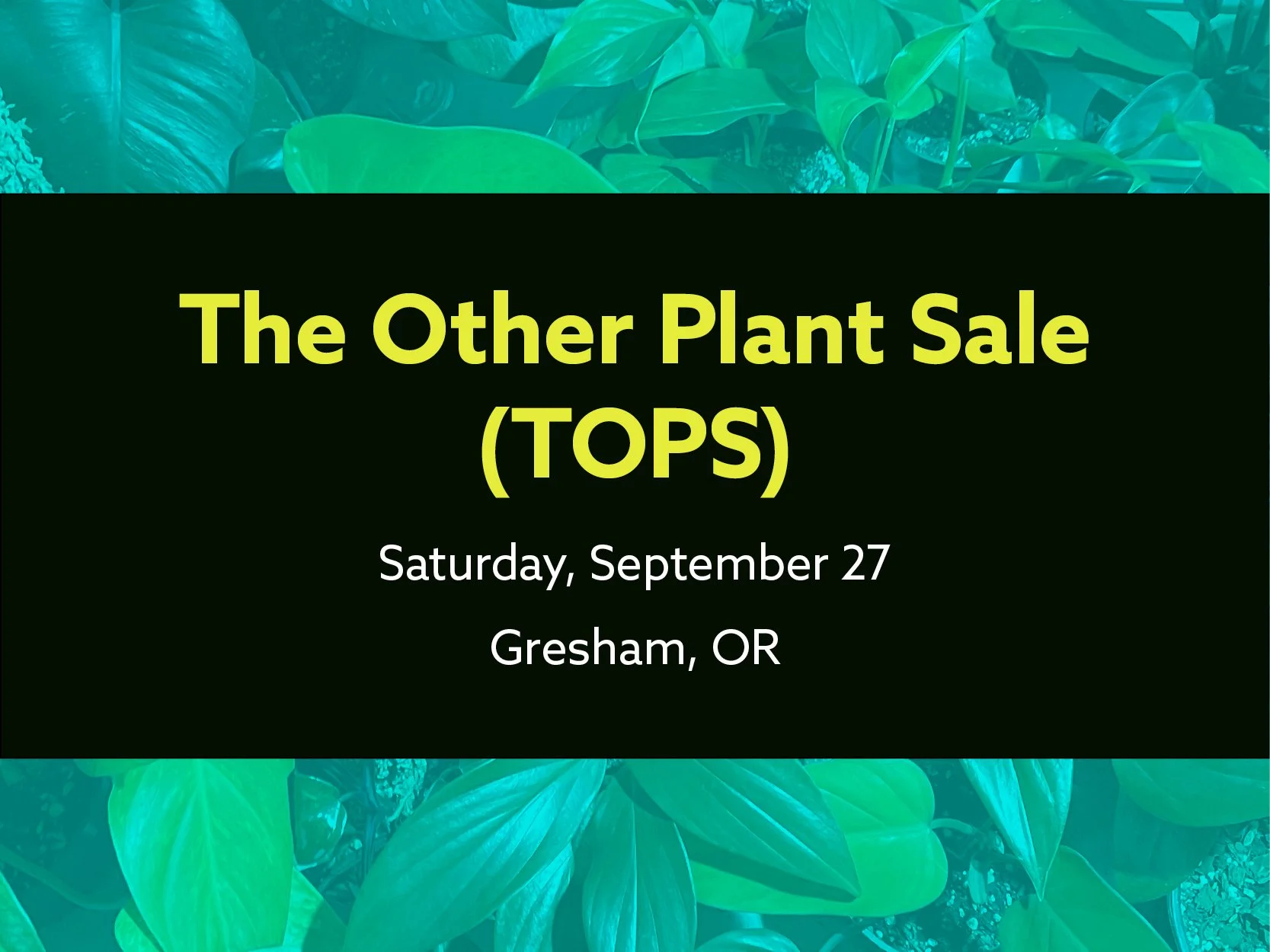 The Other Plant Sale (TOPS)