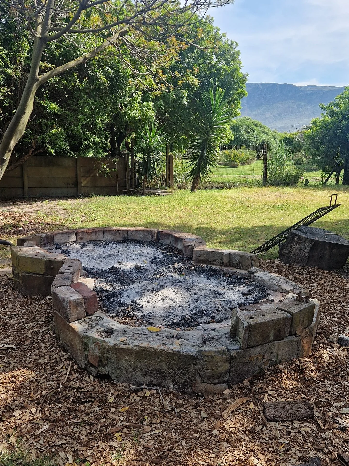 New Project on the property: We are finally fixing the fireplace. The cement wasn&rsquo;t heat resistance and came lose.

This fireplace has been used for many community meals. It is essential for fellowship and therefore in need to be replaced. As H