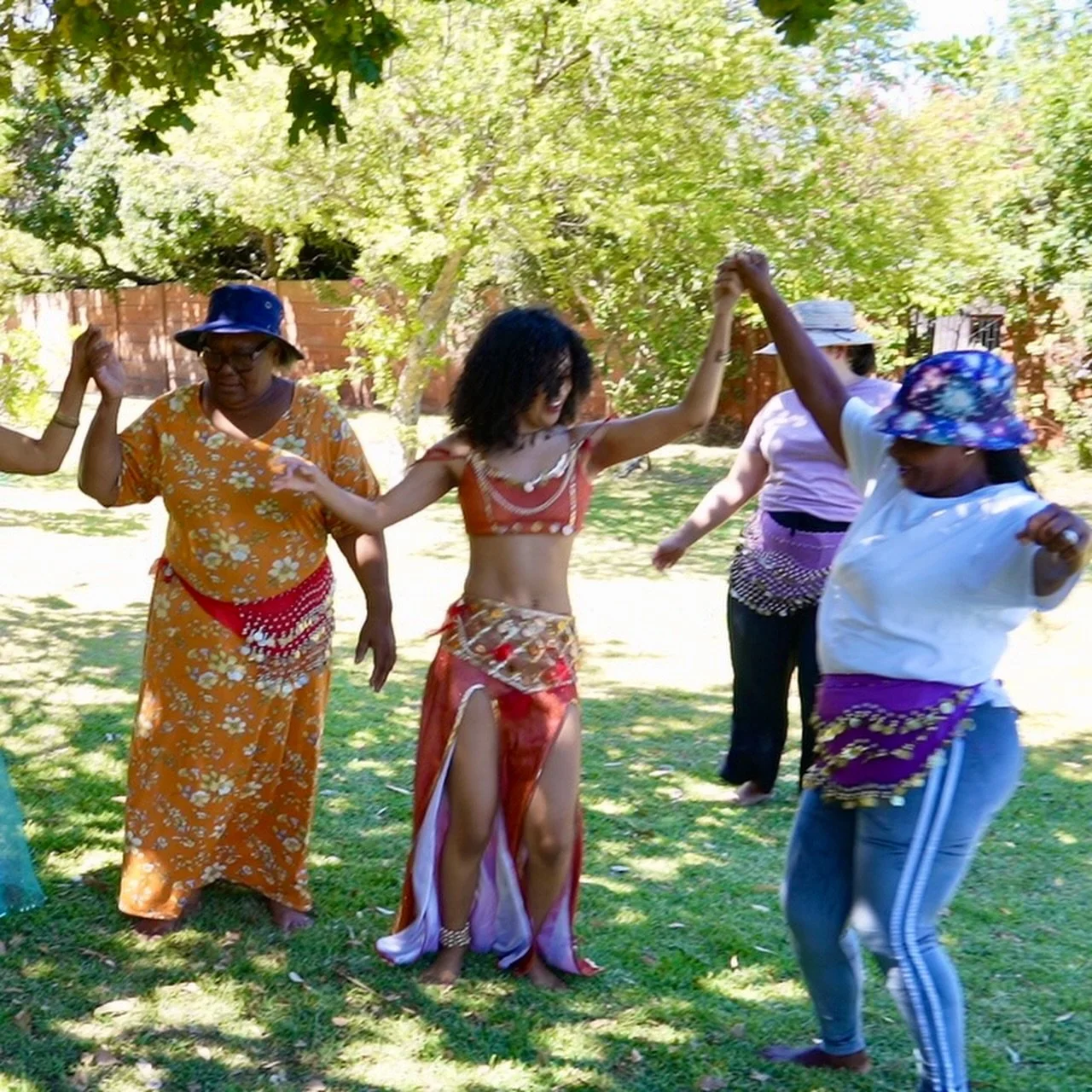 Shaking, laughing and reclaiming our magic 💃🏾✨ this past weekend we had a belly dancing workshop at the women&rsquo;s retreat. It was a time filled with expression, connection and joy.
