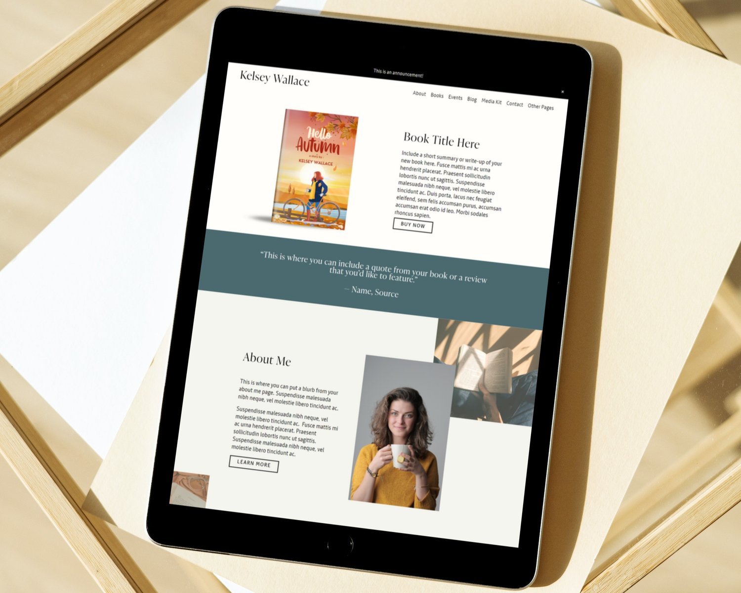 Squarespace Templates for Authors — Honey Design Co. Squarespace Templates for Authors — Honey Design Co.