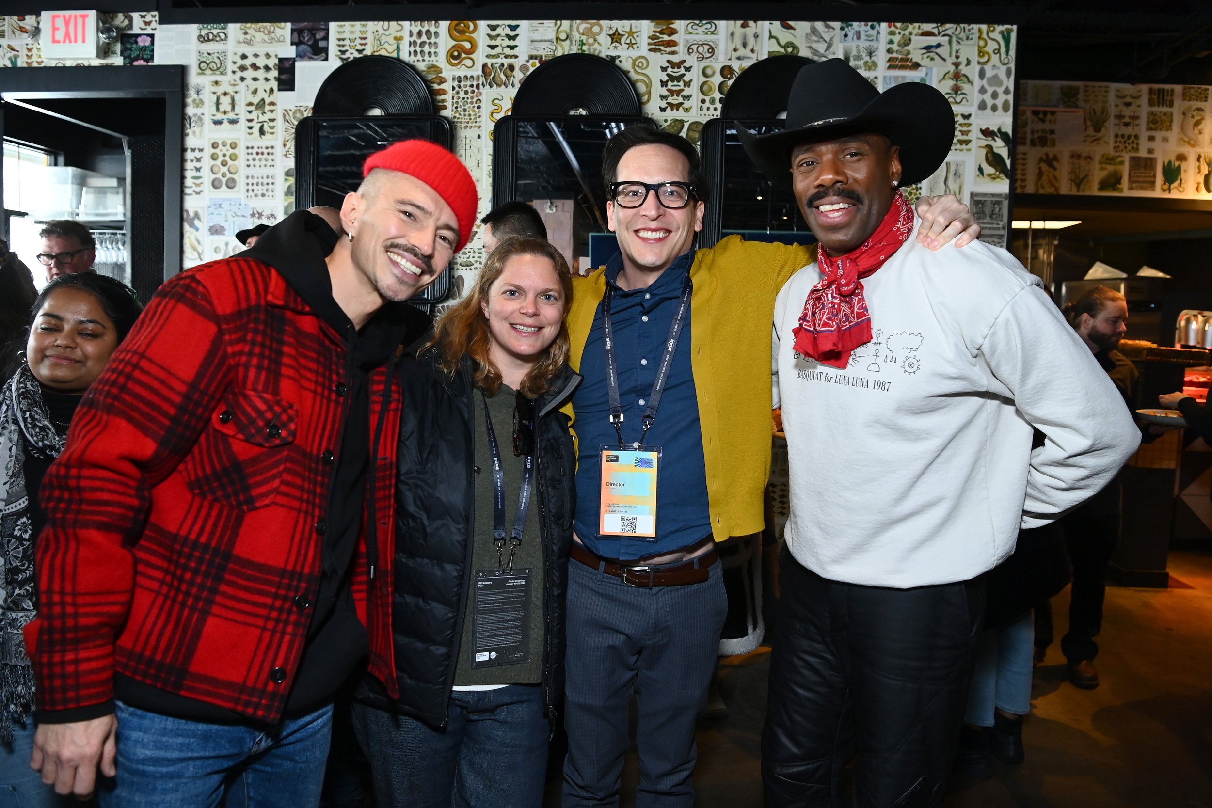 Raúl Domingo, Tonia Davis, Greg Jardin and Colman Domingo attend the Ketel One Family Made Vodka Celebrates Filmmakers at the Official Gersh Agency Party at the Sundance Film Festival at Handle.jpg