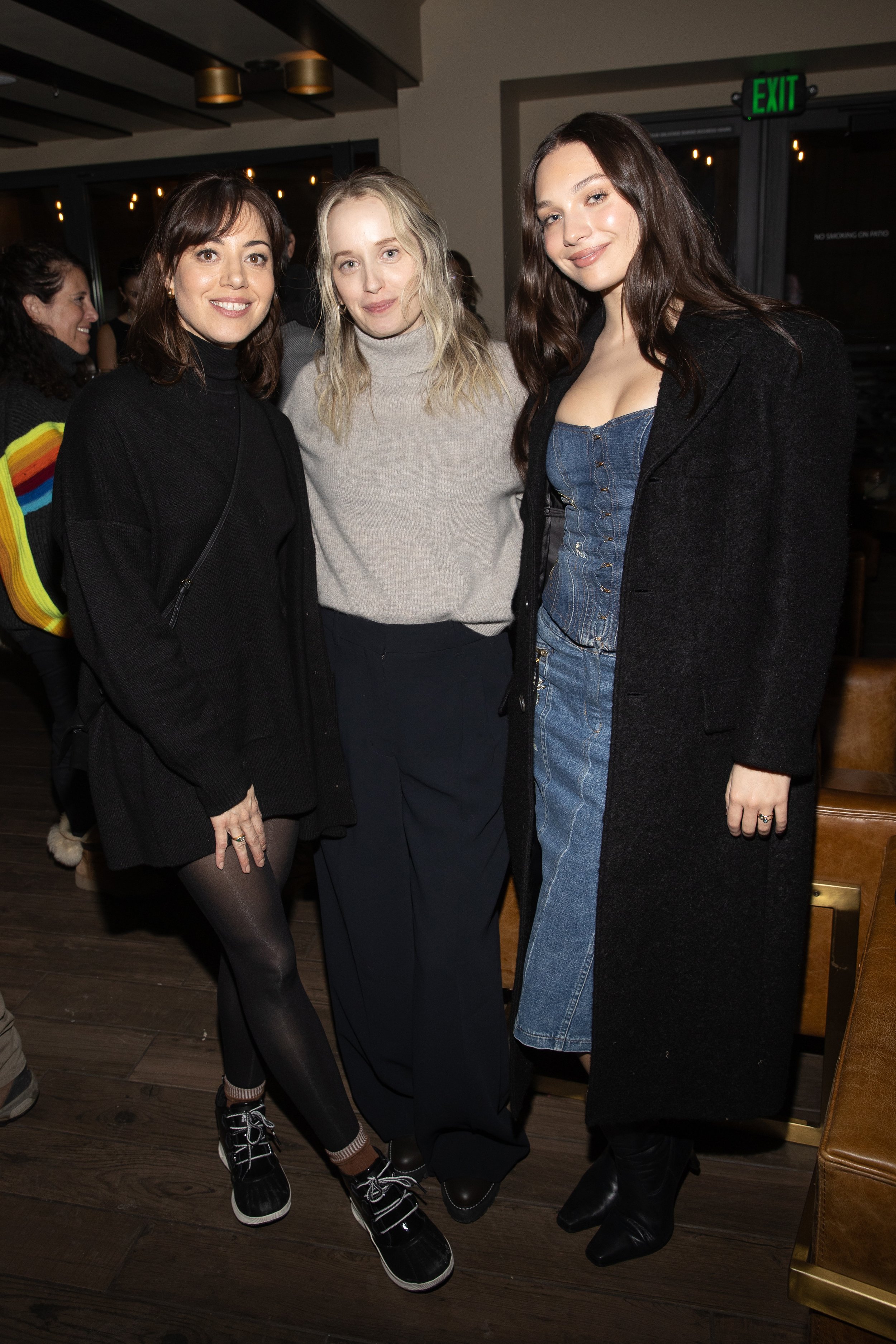 (L-R) Aubrey Plaza, Megan Park, and Maddie Ziegler attend as Ketel One Family Made Vodka celebrates the cast of My Old Ass at the Sundance Film Festival at Star Bar _2.jpg