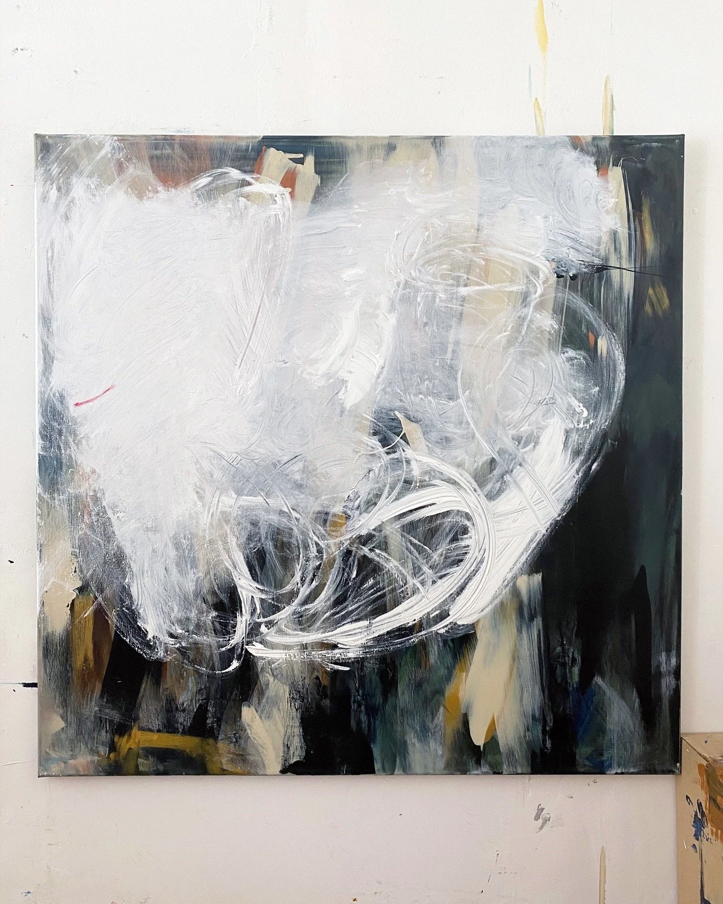 GHOST SERIES (Grief 5), 100x100cm, 2025