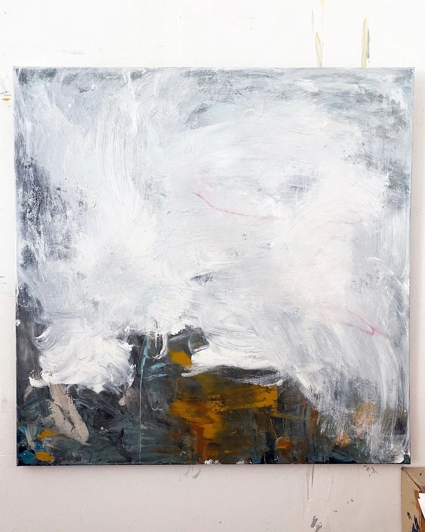 GHOST SERIES (Grief 1), 90x90cm, 2025