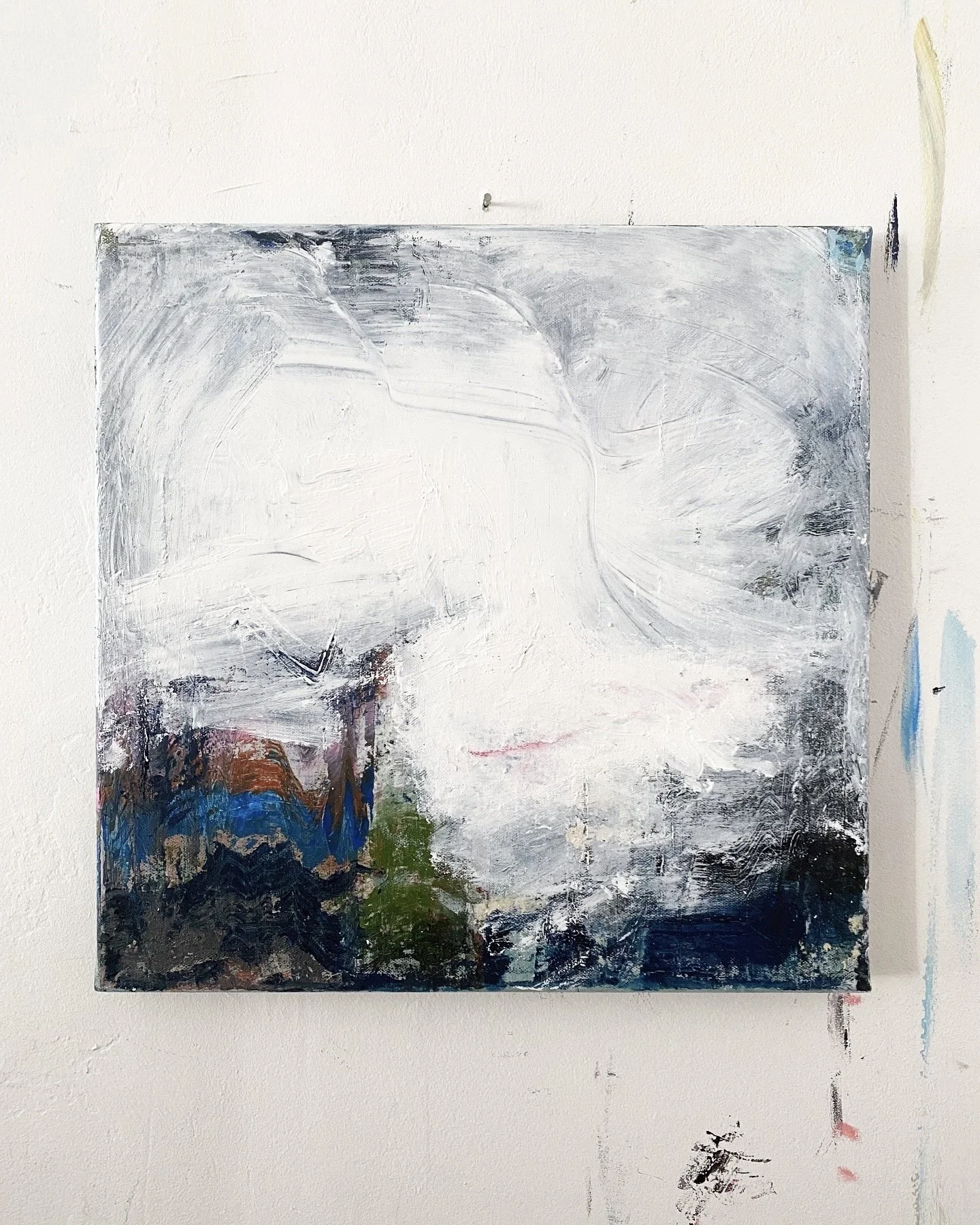 GHOST SERIES (Grief 3), 40x40cm, 2025