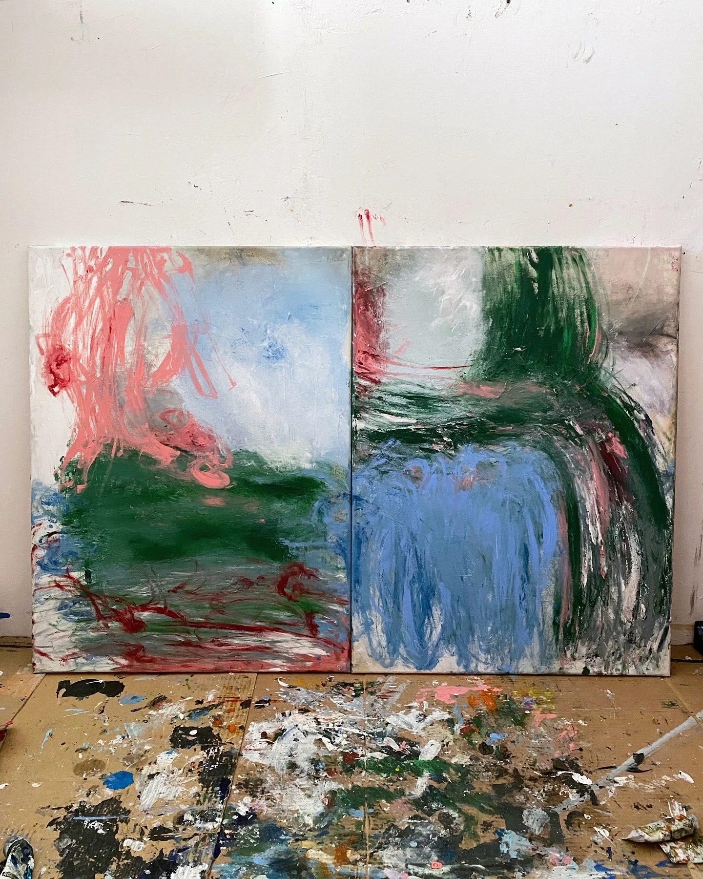 Running through fields of flowers (together), 80x60cm, 2024