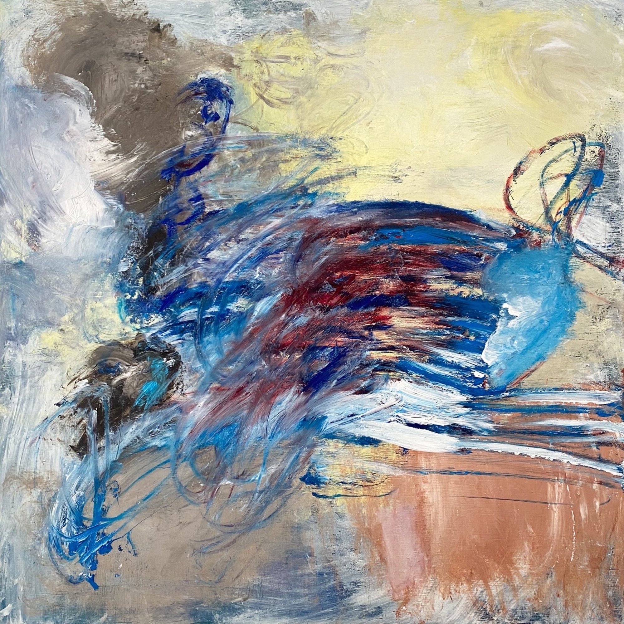 Frederick/A bee in the Desert, 70x70cm, 2024