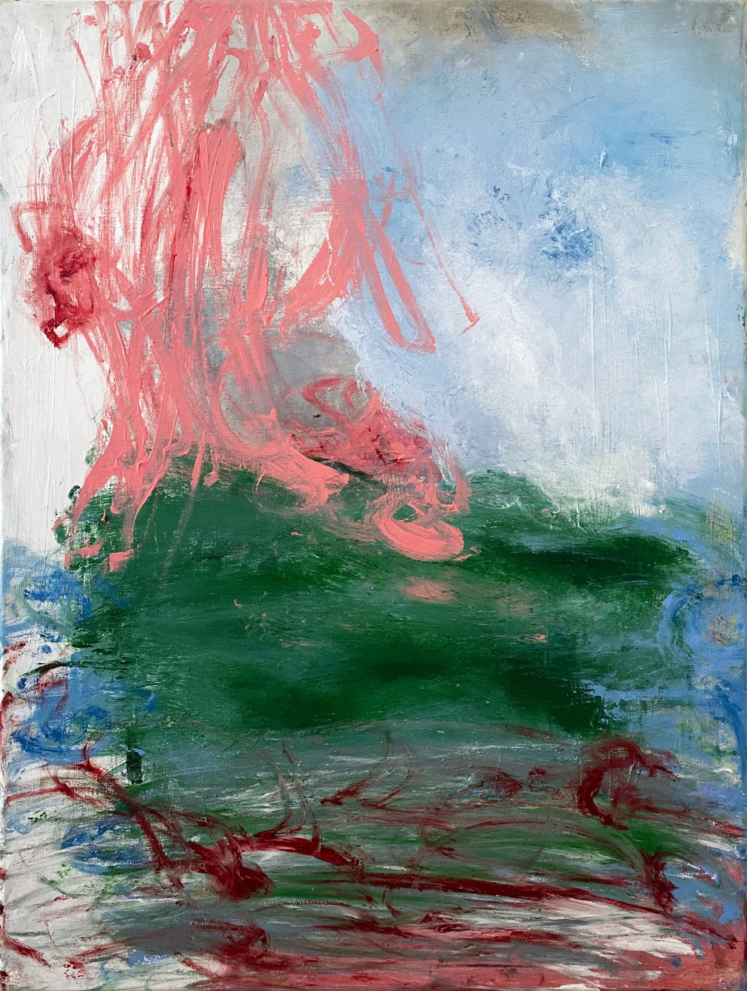 Running through fields of flowers (together), 80x60cm, 2024