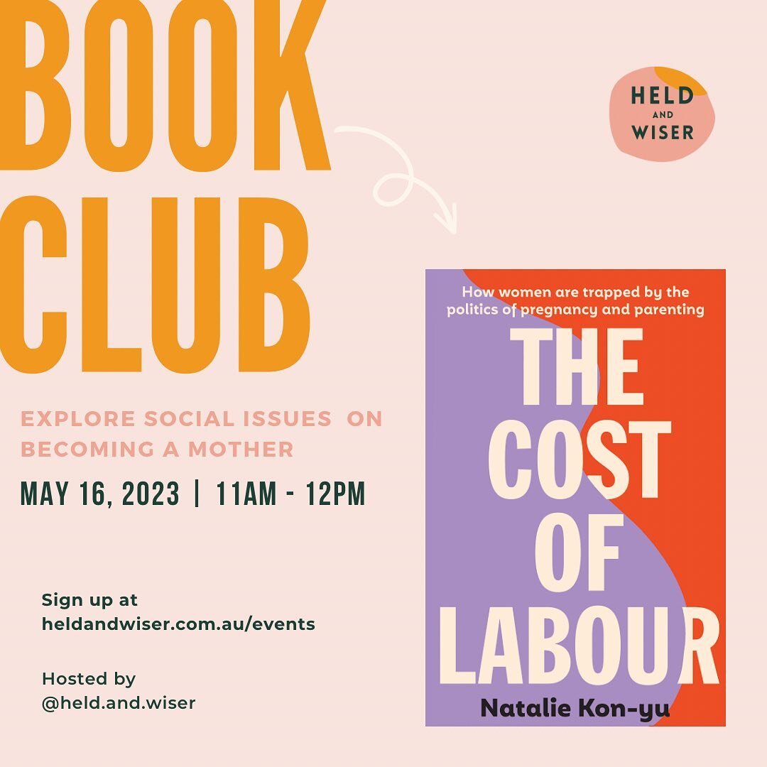 I&rsquo;m so excited to share a new one off event! Welcome to Book Club. Like other book clubs we will be diving into themes and topics from books that highlight important facets to becoming pregnant, mothers and parents. 

In two weeks we will be lo