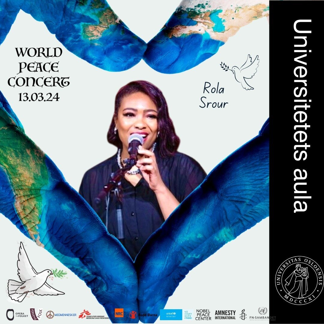 ARTISTER P&Aring; WORLD PEACE CONCERT 13.03.2024 🕊️🌎

Rola Srour

Rola Srour er en palestinsk sanger fra Gaza, bosatt i Oslo. Hun kom f&oslash;rste gang til Norge i 2006, gjennom et prosjektsamarbeid med Gazas vennskapsby Troms&oslash;. Da sang hun