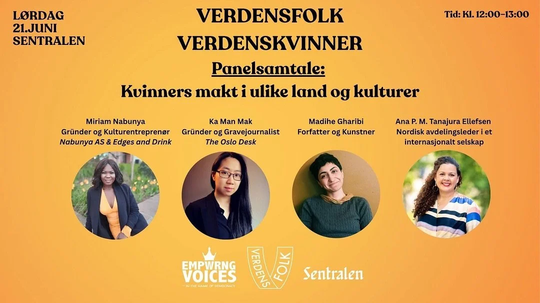 Hva skjer n&aring;r sterke kvinnestemmer m&oslash;tes p&aring; tvers av kulturer, erfaringer og bransjer? Bli med p&aring; Verdenskvinner &ndash; en dag viet til kvinnelig perspektiv, kraft og fellesskap!

🎤 Vi starter med en engasjerende panelsamta