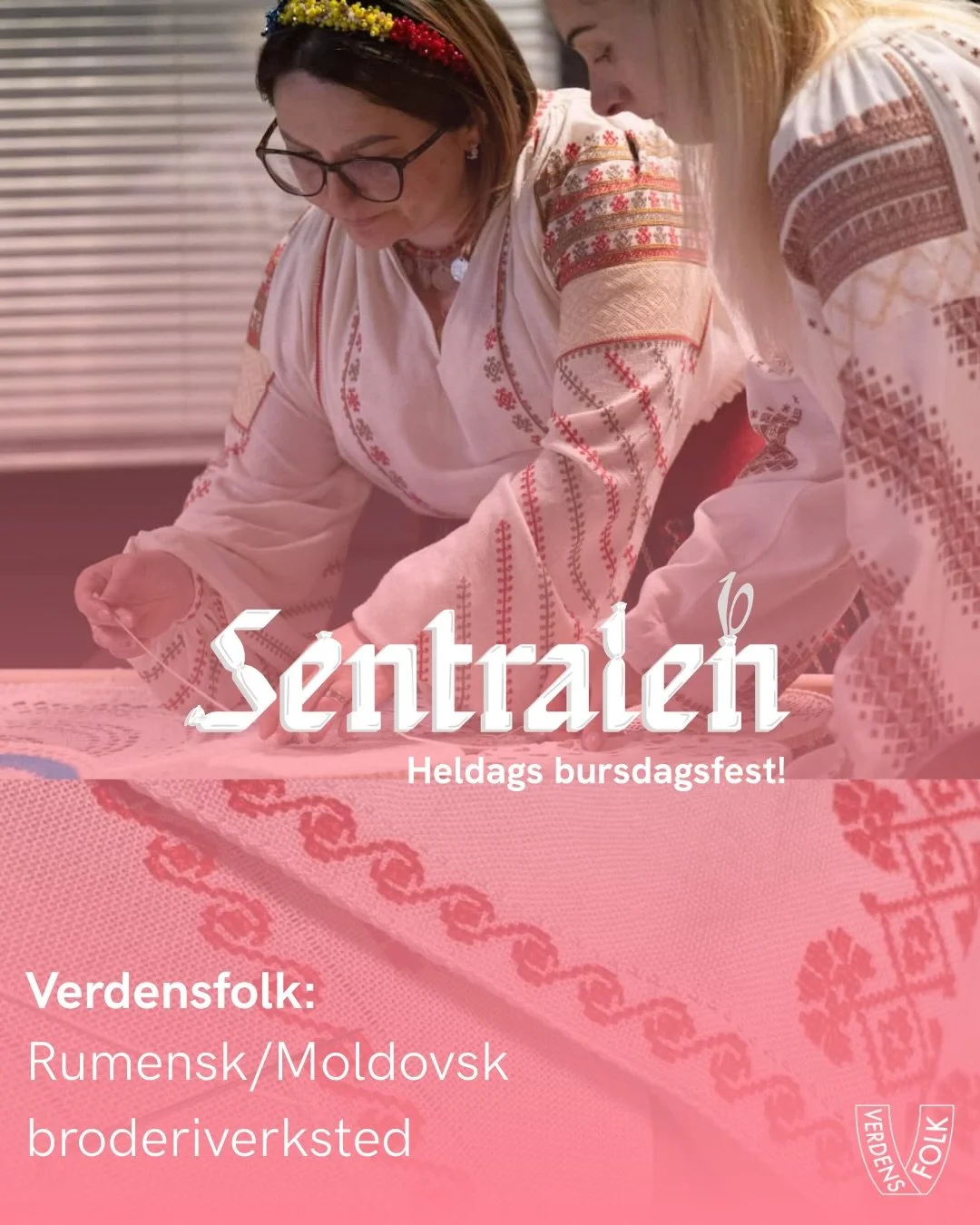 L&oslash;rdag 28. februar feirer Sentralen 10-&aring;rsjubileum, og i den anledning inviteres det til en stor bursdagsfest fylt med opplevelser for alle aldre! 🎉🔥

Verdensfolk er med p&aring; feiringen og inviterer til tre tradisjonelle h&aring;ndv