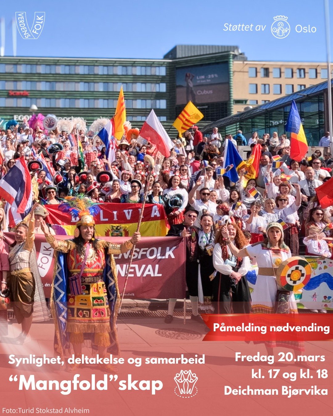 Velkommen til "Mangfold"skap-samling.

Verdensfolk inviterer til "Mangfold"skap-samling for minoritetsorganisasjoner som arbeider med kulturform&aring;l.

Tidspunkt
&bull; Kl. 17:00 eller kl. 18:00 &ndash; fredag 20. mars
&bull; V