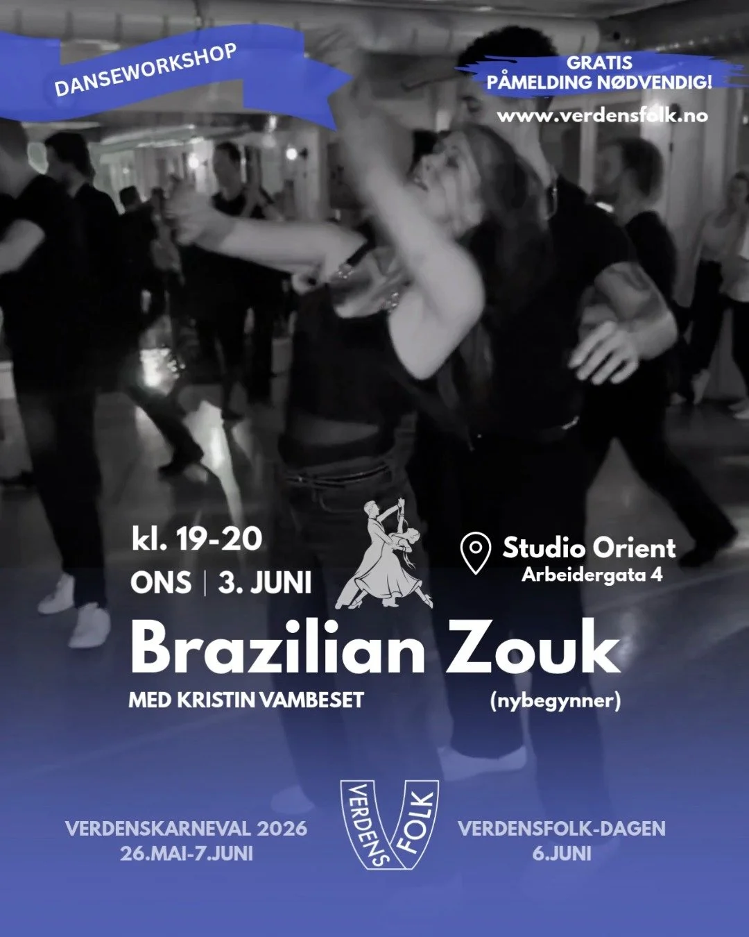 💃 Stor interesse for Verdensfolks danseworkshops! 💃

Danseworkshopene v&aring;re har blitt utrolig popul&aelig;re, og de fleste er fullbooket! Ventelistene er &aring;pne, men det finnes fortsatt noen ledige plasser p&aring; workshopene 4. og 5. jun