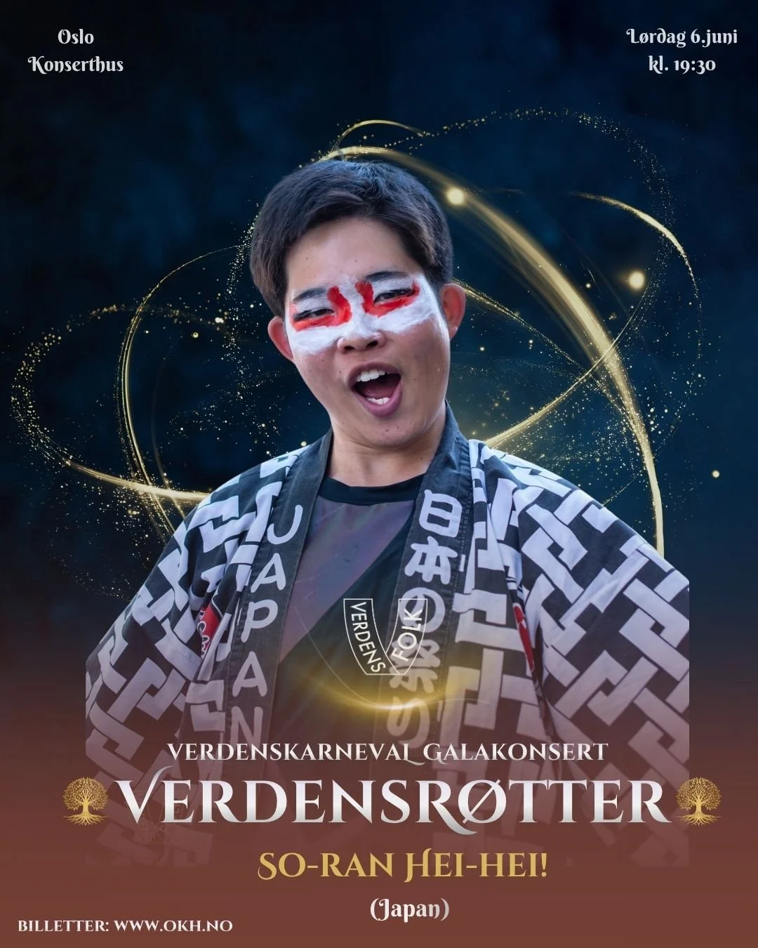 So-ran Hei-hei! til Verdensr&oslash;tter!

Vi er stolte av &aring; presentere So-ran Hei-hei! som en del av Verdenskarneval Galakonsert &ndash; Verdensr&oslash;tter i Oslo Konserthus.

So-ran Hei-hei! er en energisk japansk folkedans inspirert av den
