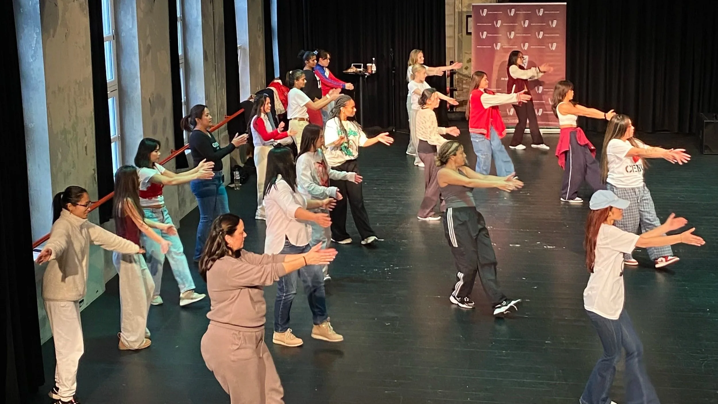 Fullbooket danseworkshop på Sentralen