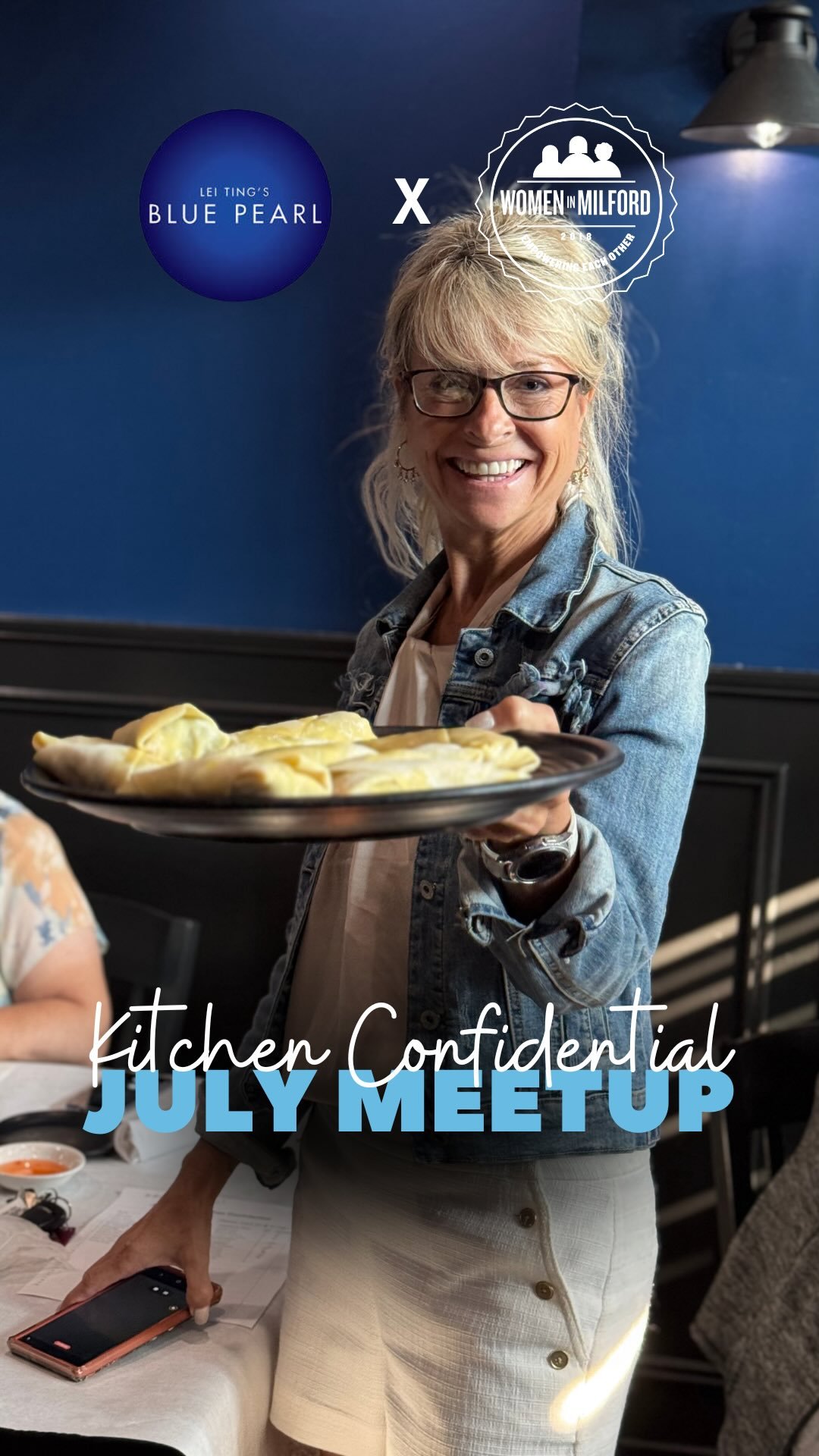Tonight’s Kitchen Confidential Meetup at Lei Ting Blue Pearl was something special—more than just a cooking class, it was a celebration of community, connection, and seriously good food. Chef Tom guided us through making egg rolls and sti