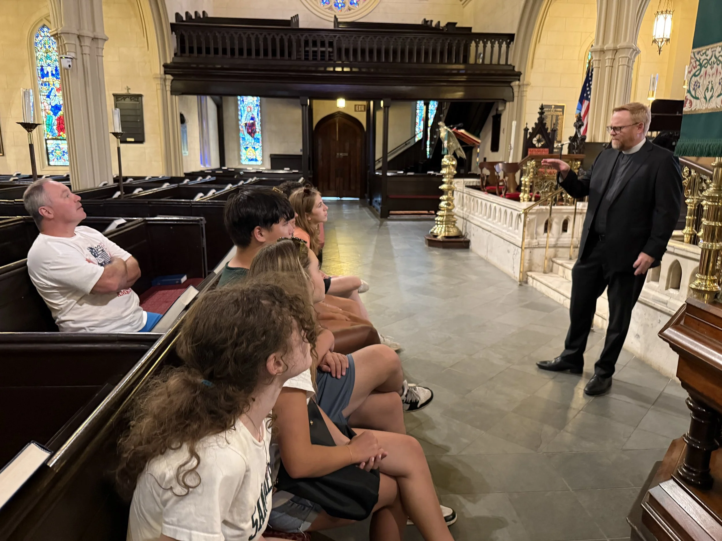 Meeting with Rev. Jimmy Hartley at Trinity Episcopal Cathedral