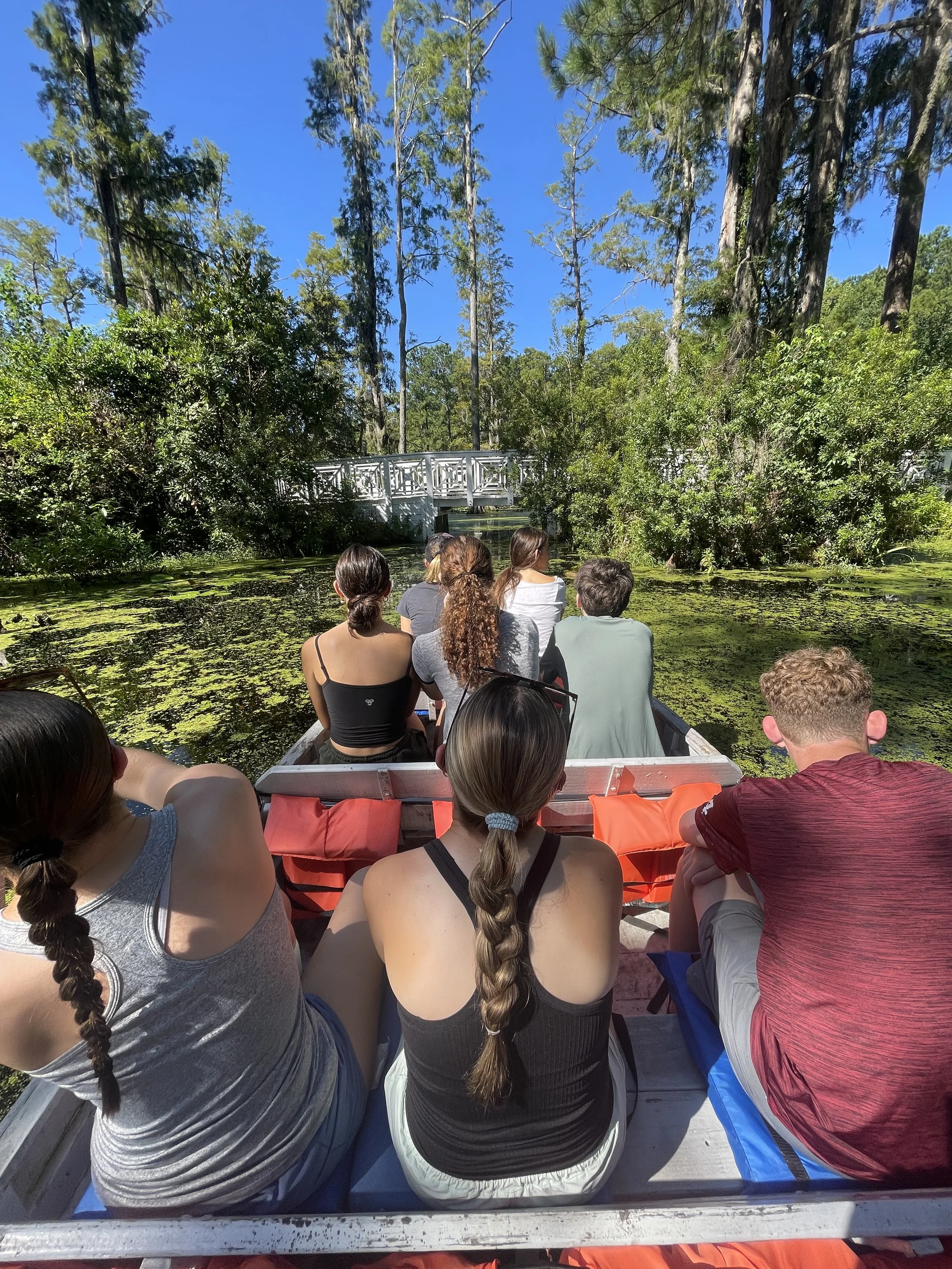 Boating in Cypress Gardens (home to a famous scene from The Notebook)
