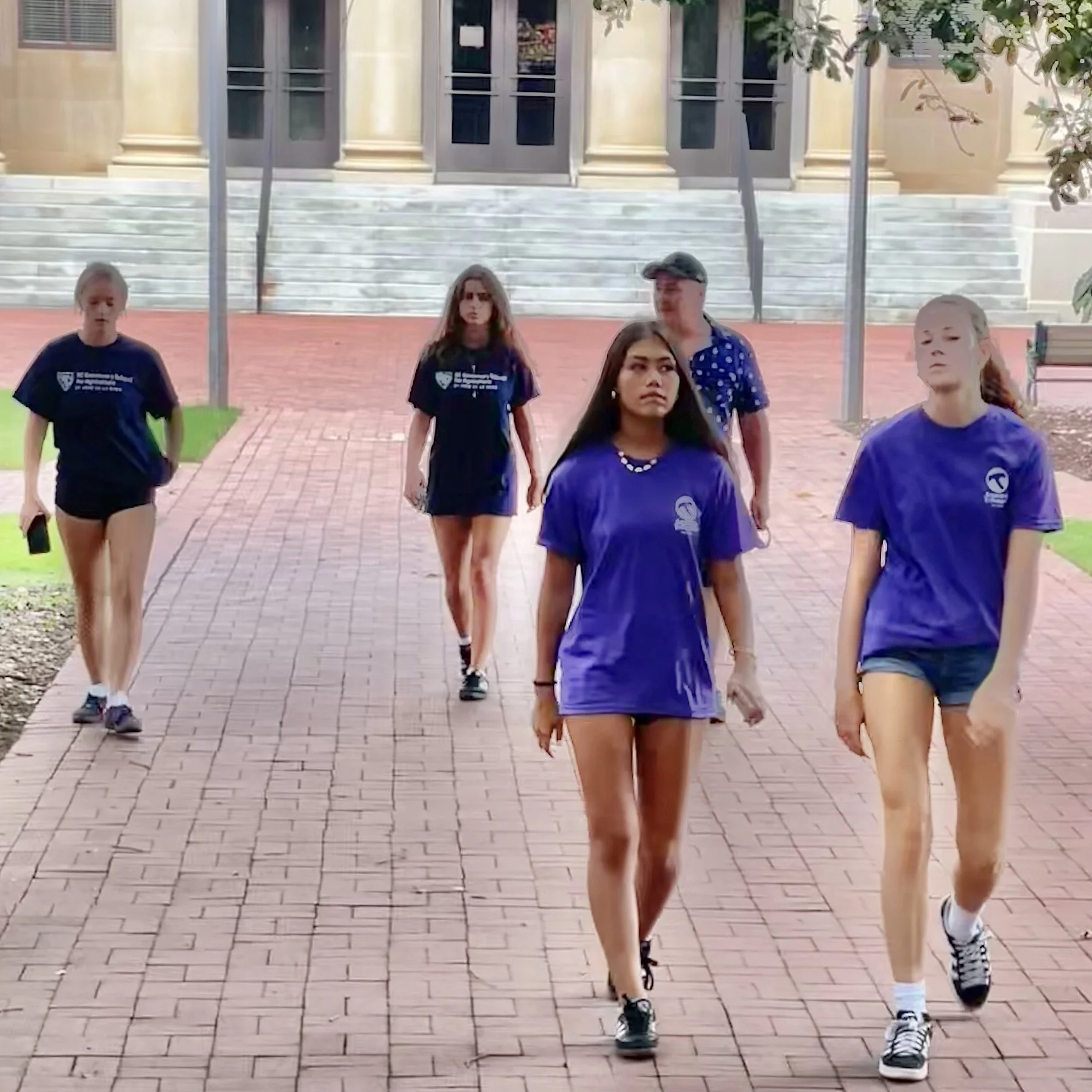 Strolling USC's campus