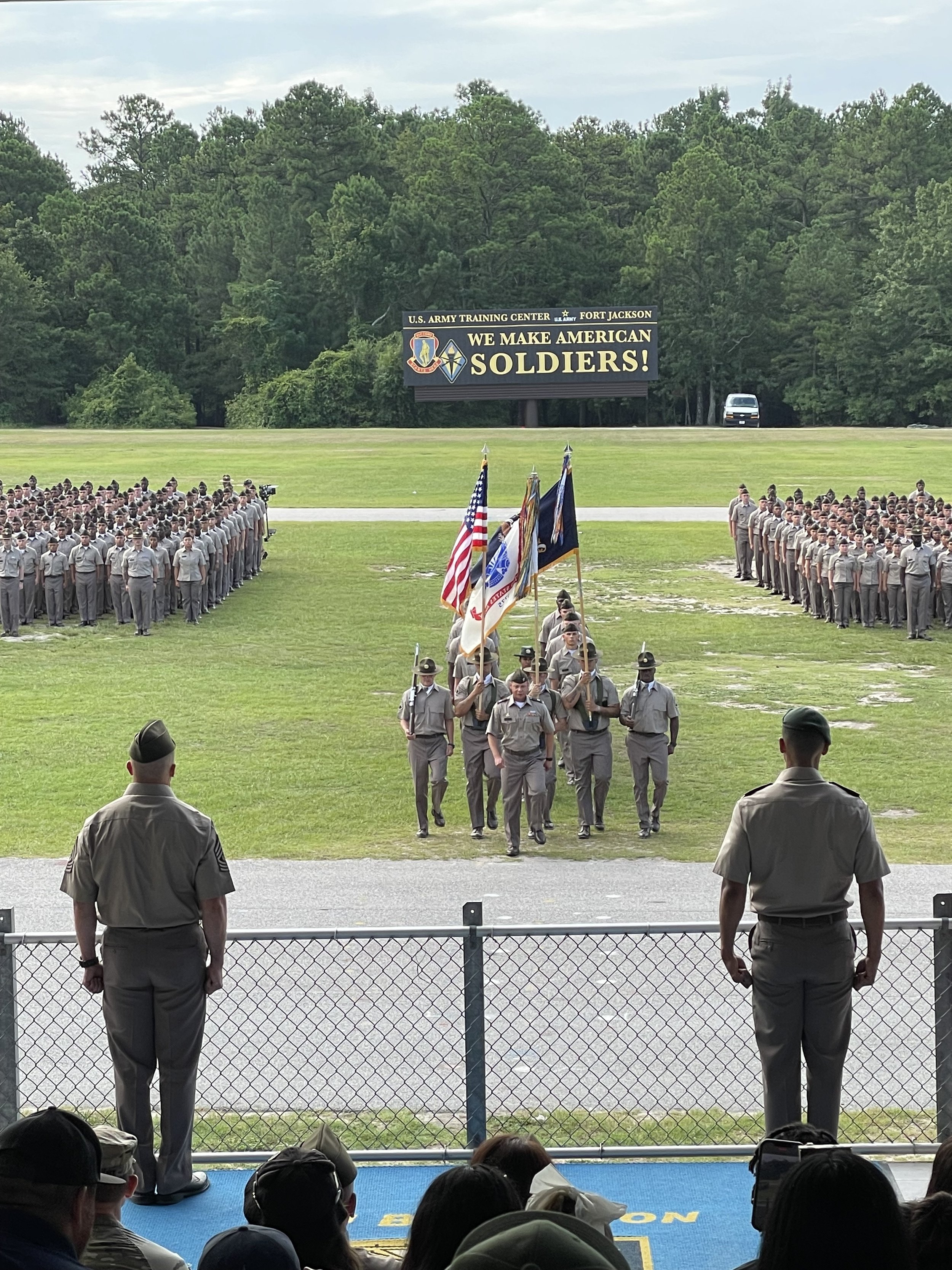 Presentation of Colors at Basic Training graduation