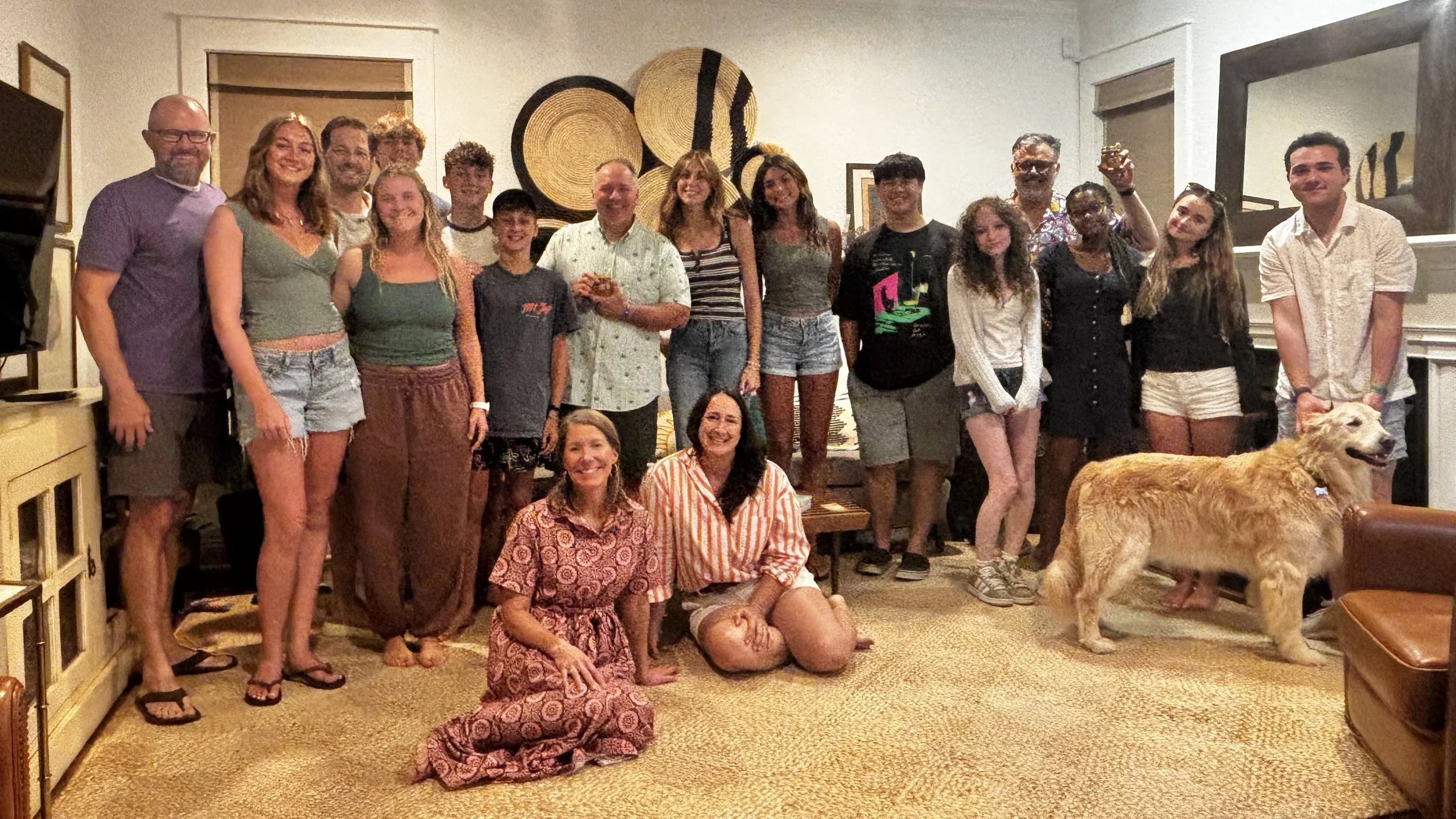 Sharing an evening with gracious Charleston host families