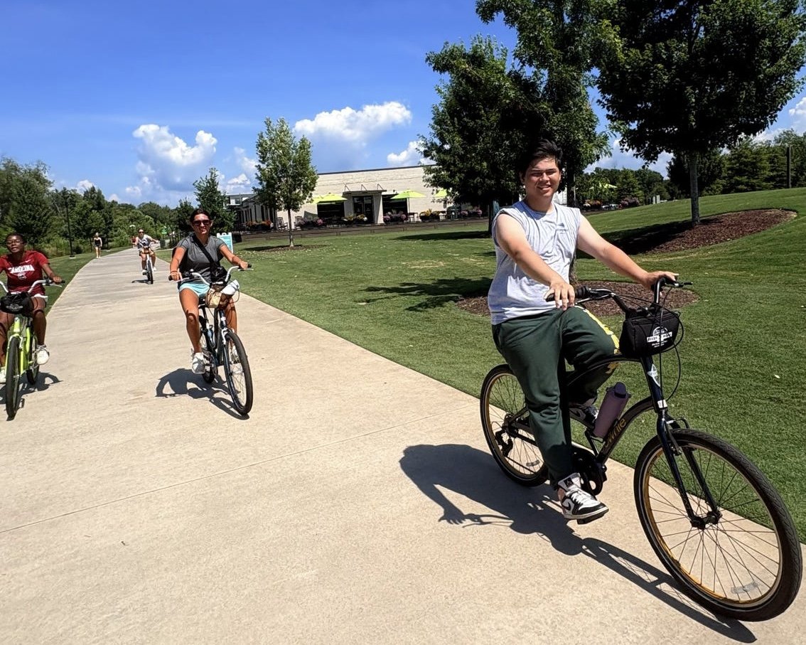 Riding the Swamp Rabbit Trail