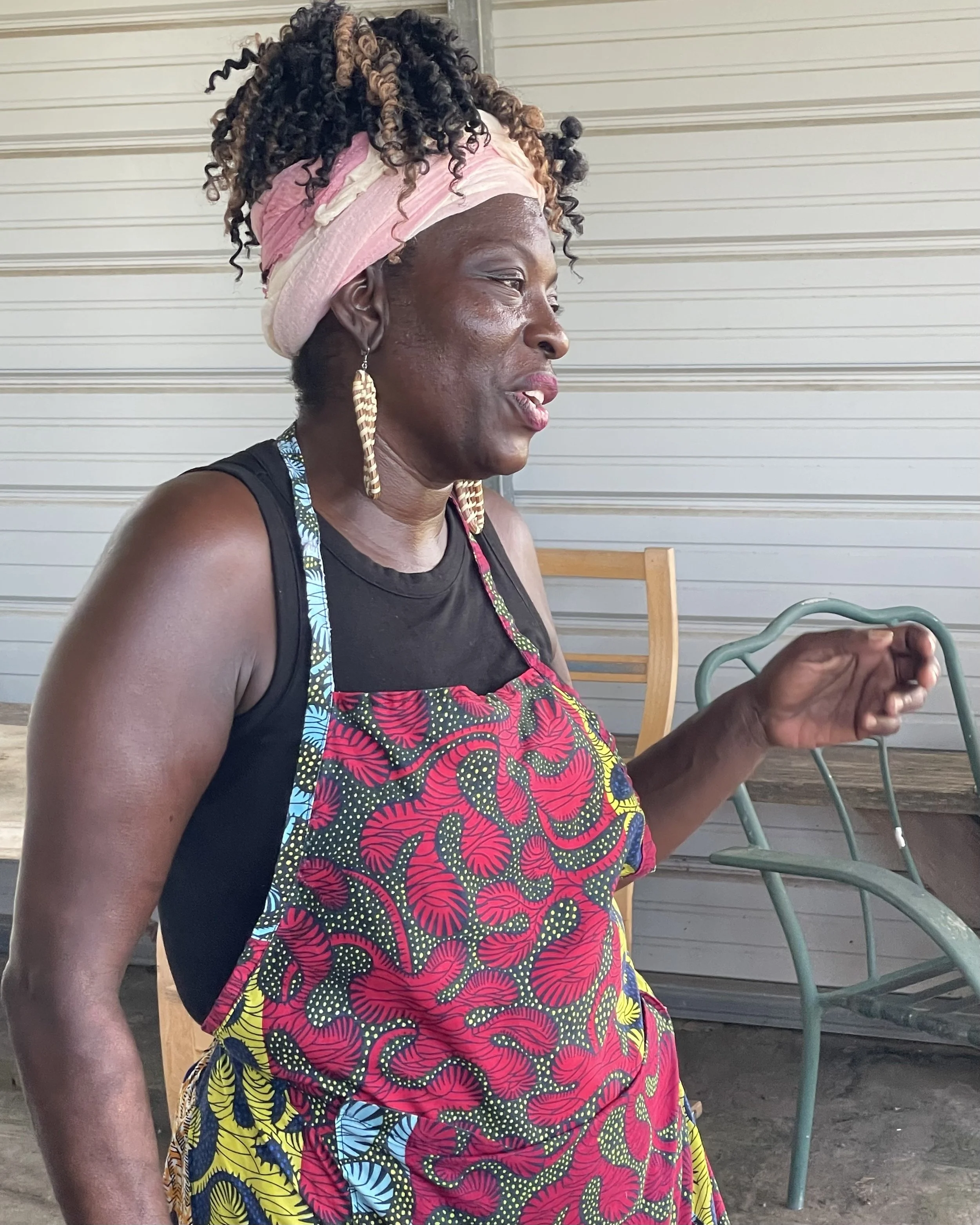 Ms. RaGina Scott Saunders, instructor for our Gullah Geechee cooking experience