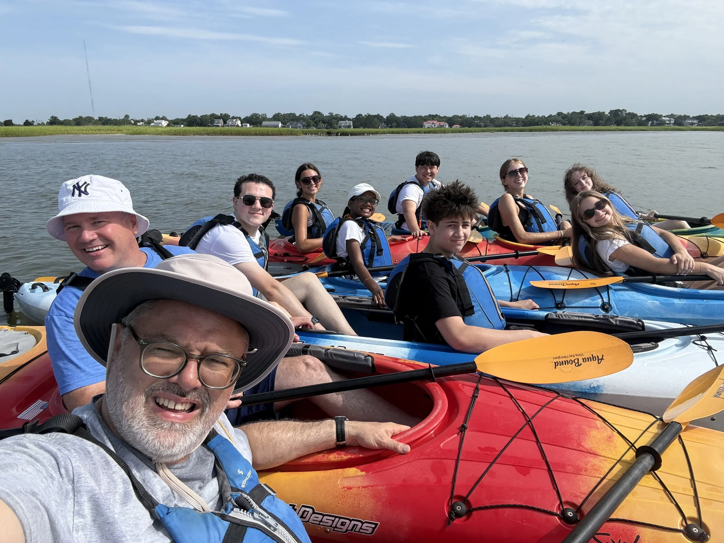 Kayak group selfie