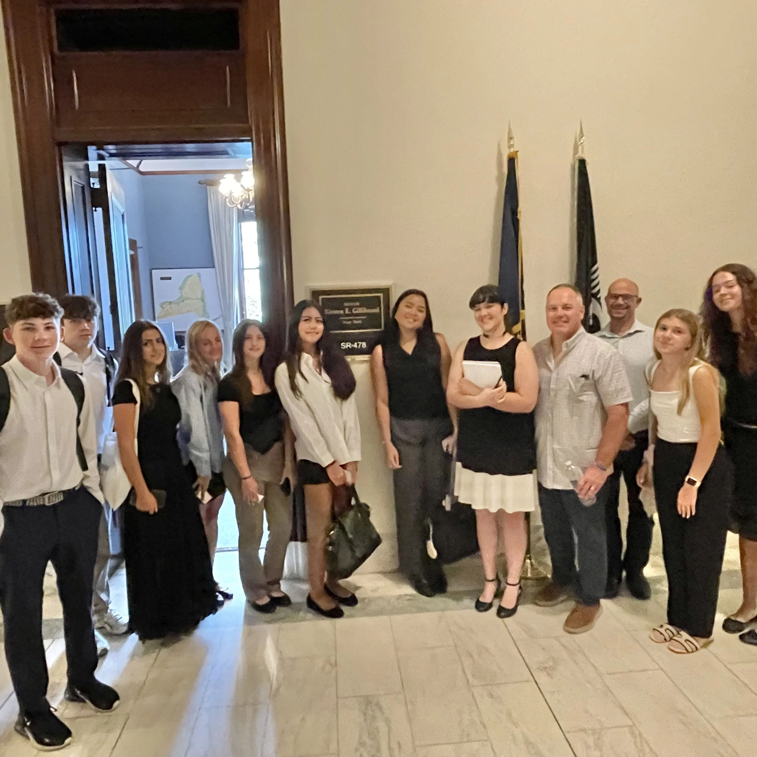 After our meeting with a staff member for Sen. Kirsten Gillibrand (NY)
