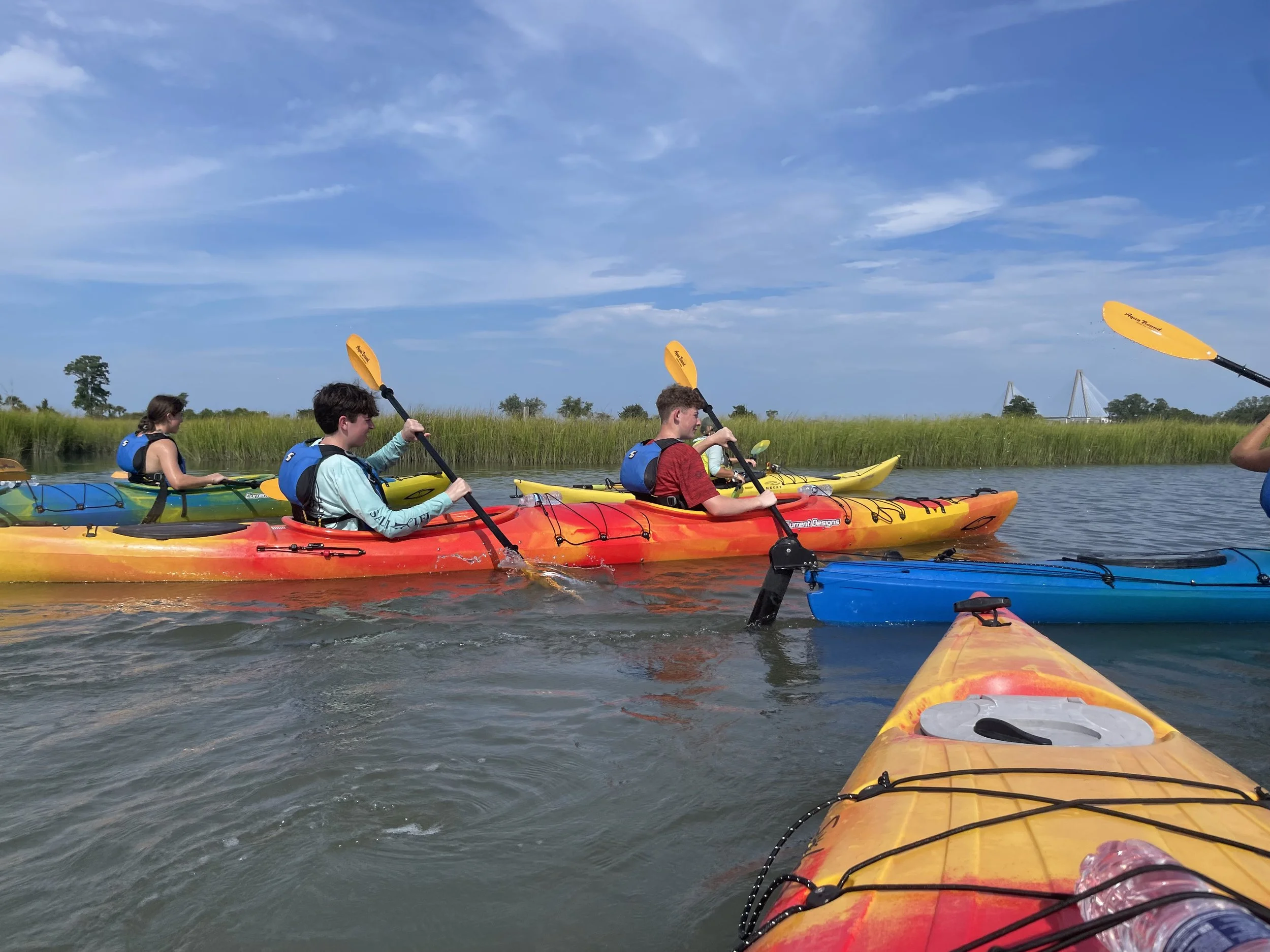 Kayaking Shem Creek inland waterways